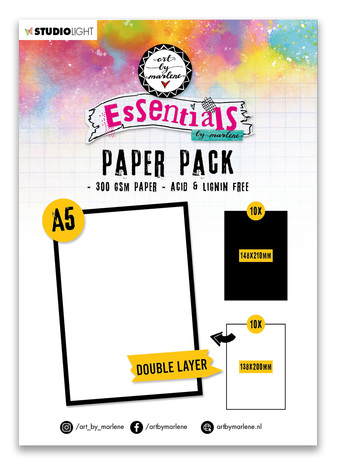 ABM Paper Pack Double Layered  Essentials 148x210x10mm  20 SH  nr.104