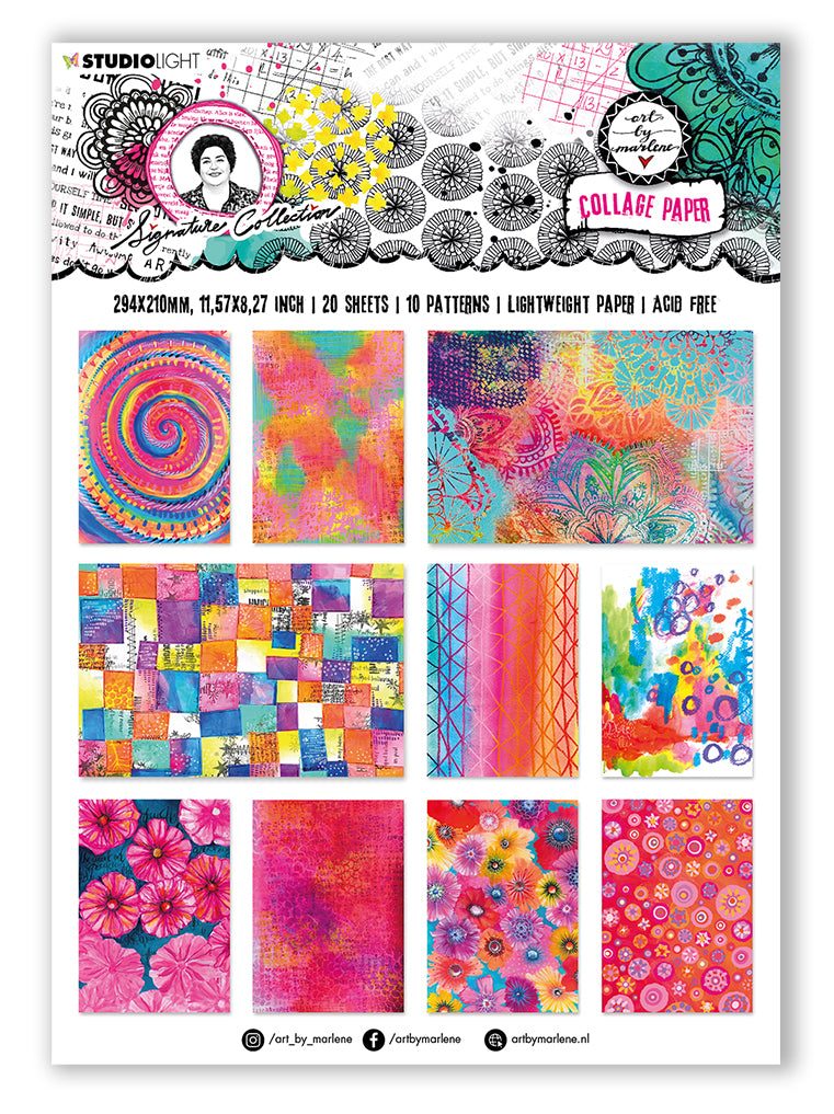 ABM Collage Paper Colorful Papers Signature Collection 210x294x5mm 20 SH nr.02