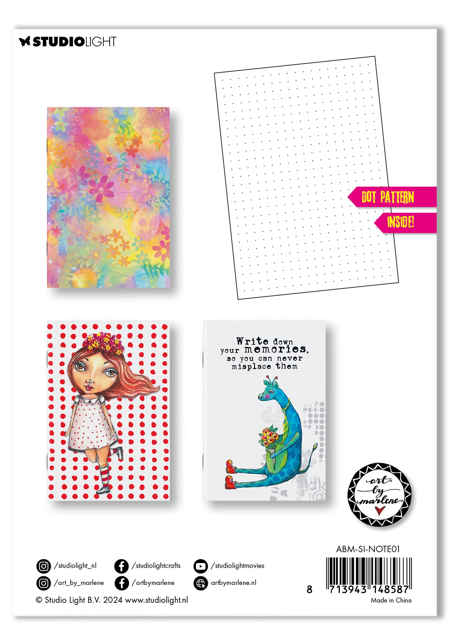 ABM Notebook Set of 3 Signature Collection 105x148x15mm 3 PC nr.01