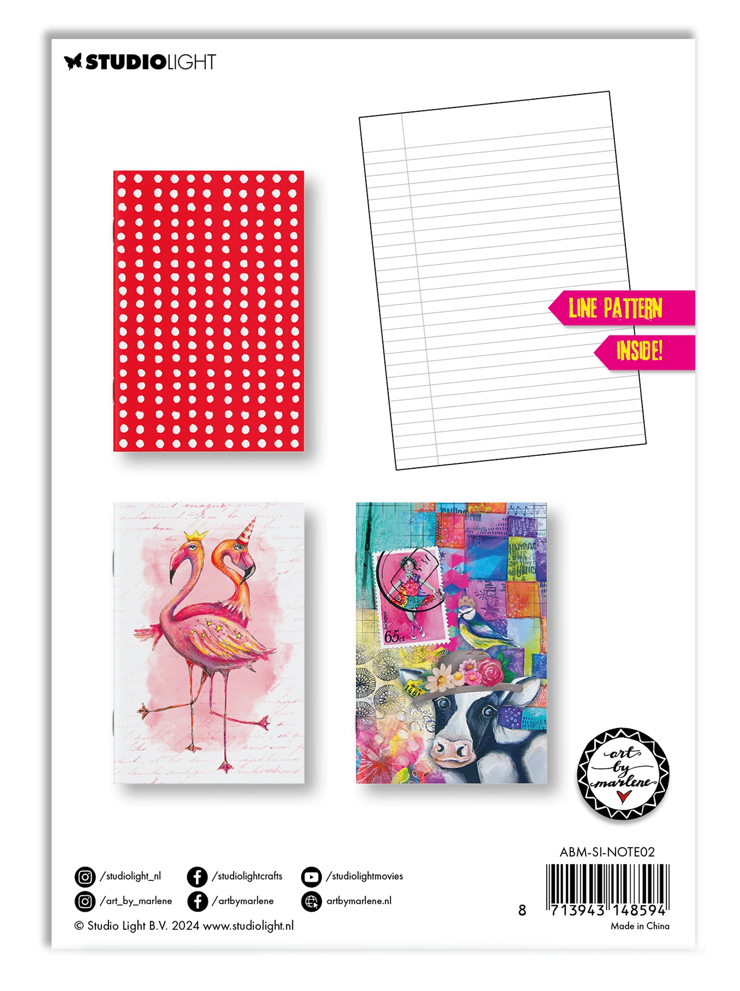 ABM Notebook Set of 3 Signature Collection 148x210x15mm 3 PC nr.02