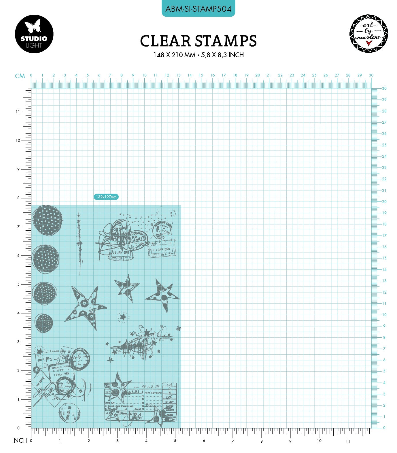 ABM Clear Stamp Stamp-It Signature Collection 148x210x3mm 13 PC nr.504