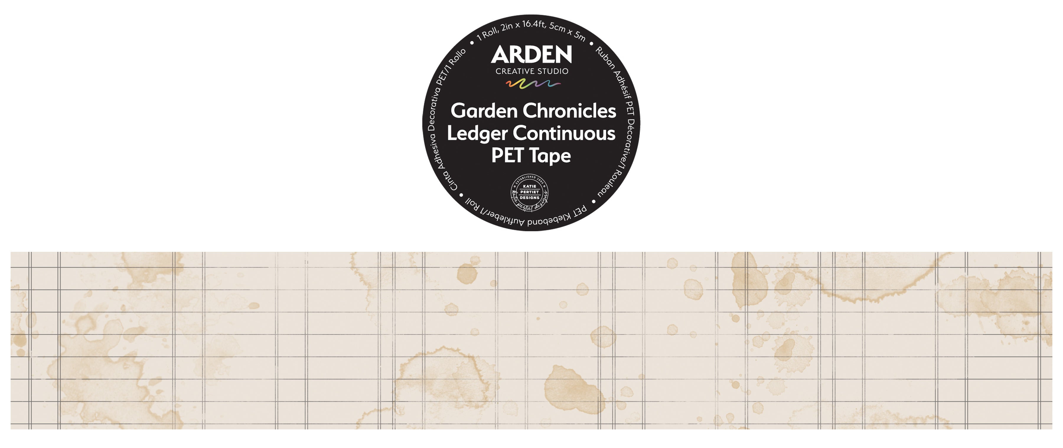 Arden Creative Studio Garden Chronicles Ledger Continuous PET Tape
