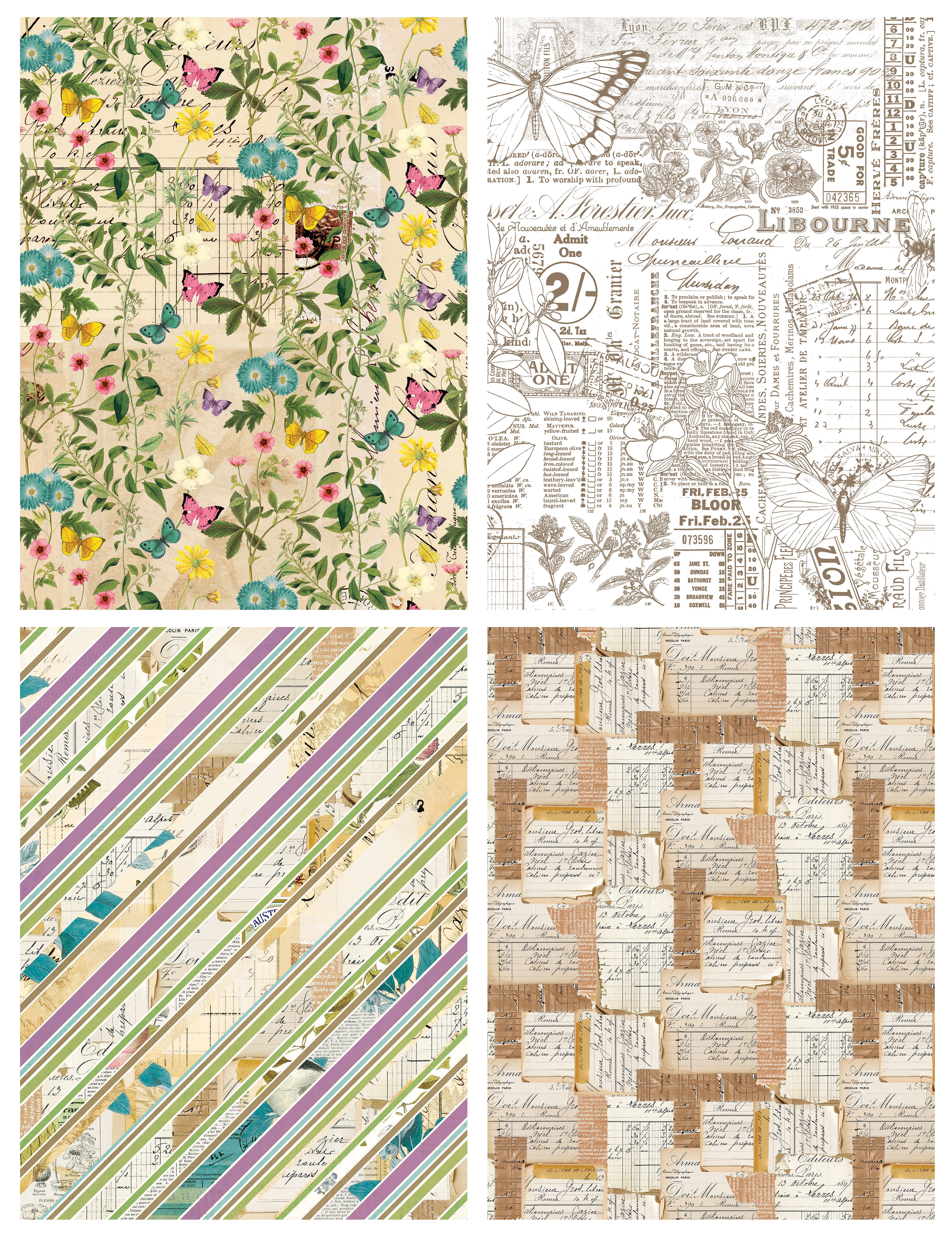 Arden Creative Studio Garden Chronicles 6in x 8in Decoupage Paper