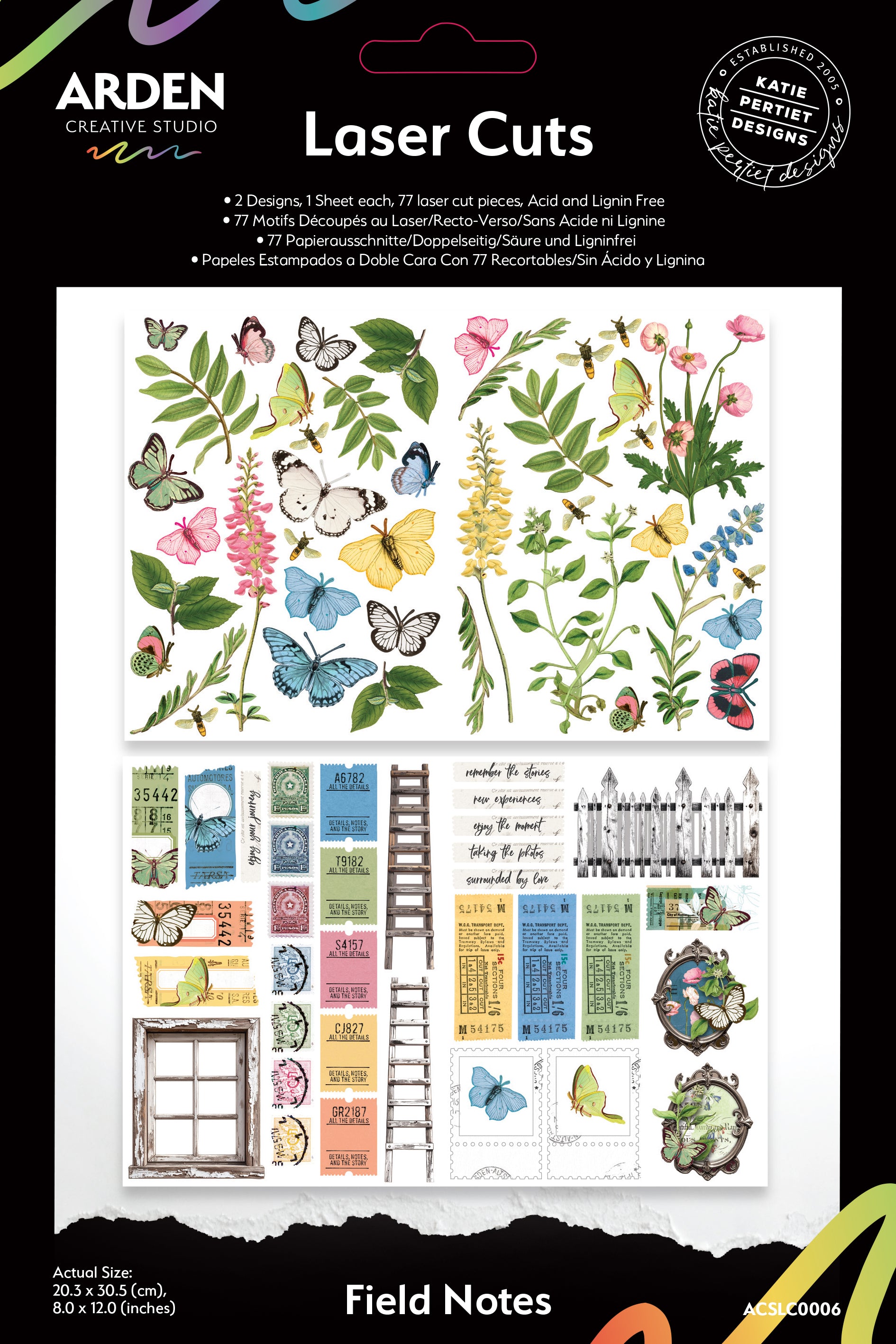 Arden Creative Studio Field Notes Laser Cuts