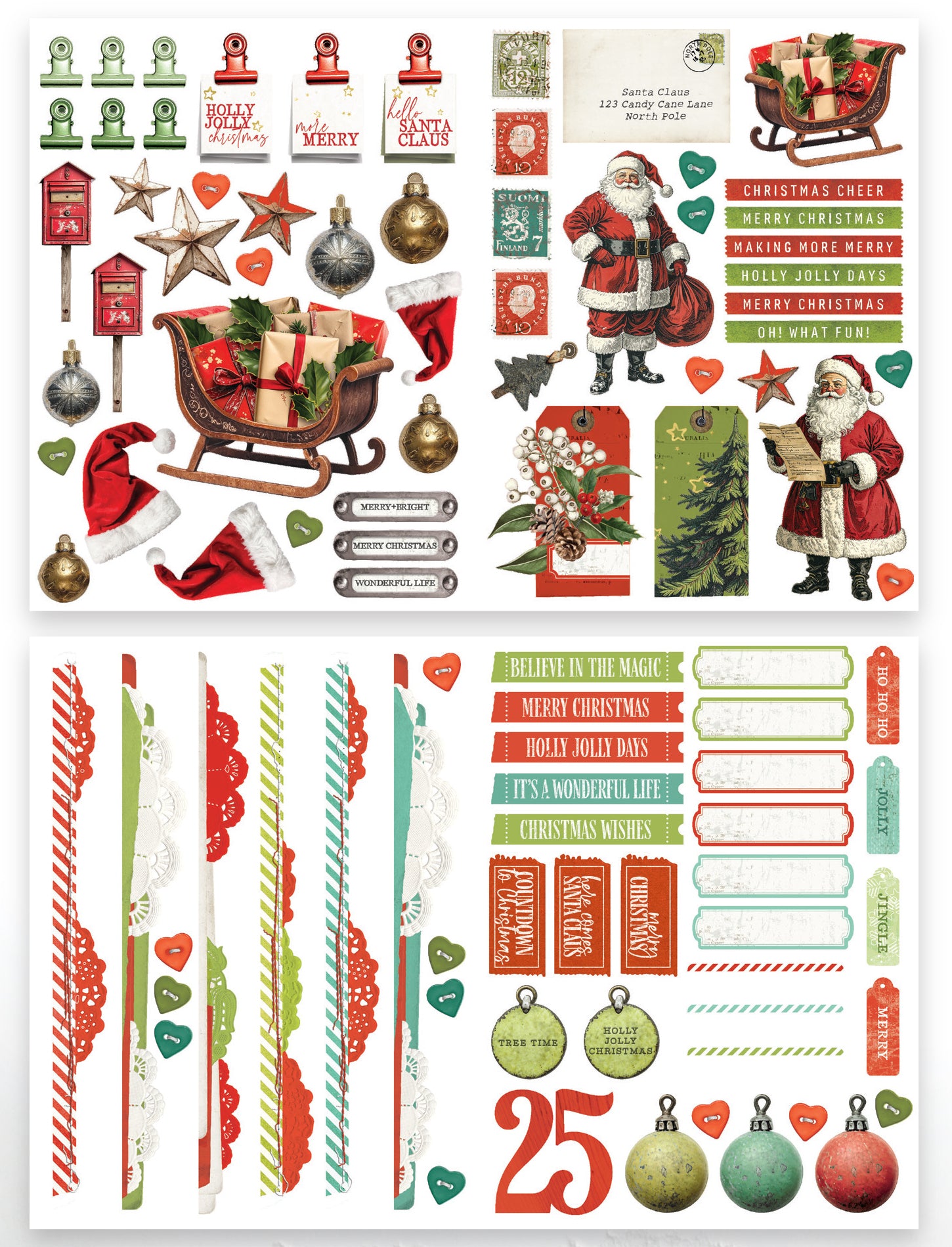Arden Creative Studio Christmas Cheer Essentials Laser Cuts