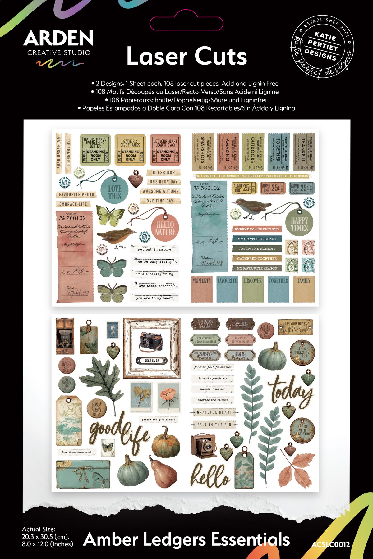 Arden Creative Studio Amber Ledgers Essentials Laser Cuts