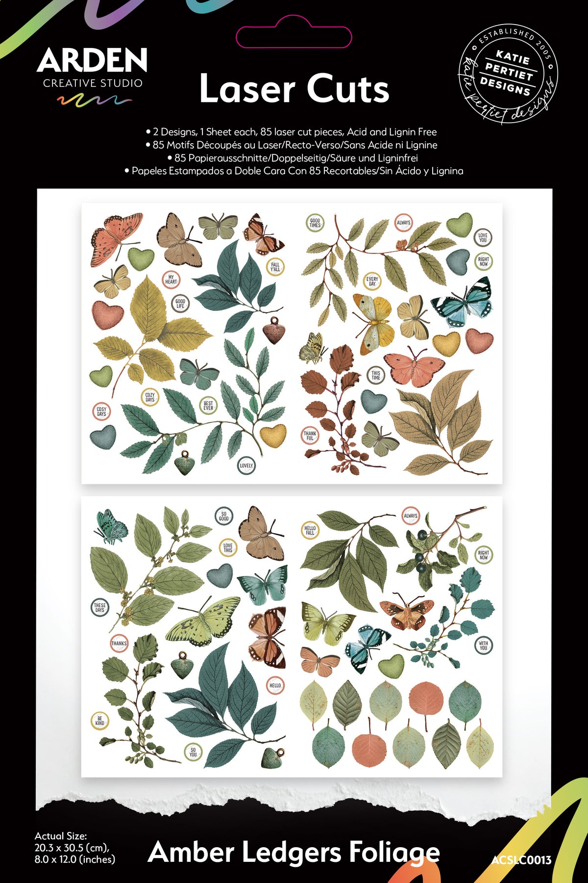 Arden Creative Studio Amber Ledgers Foliage Laser Cuts