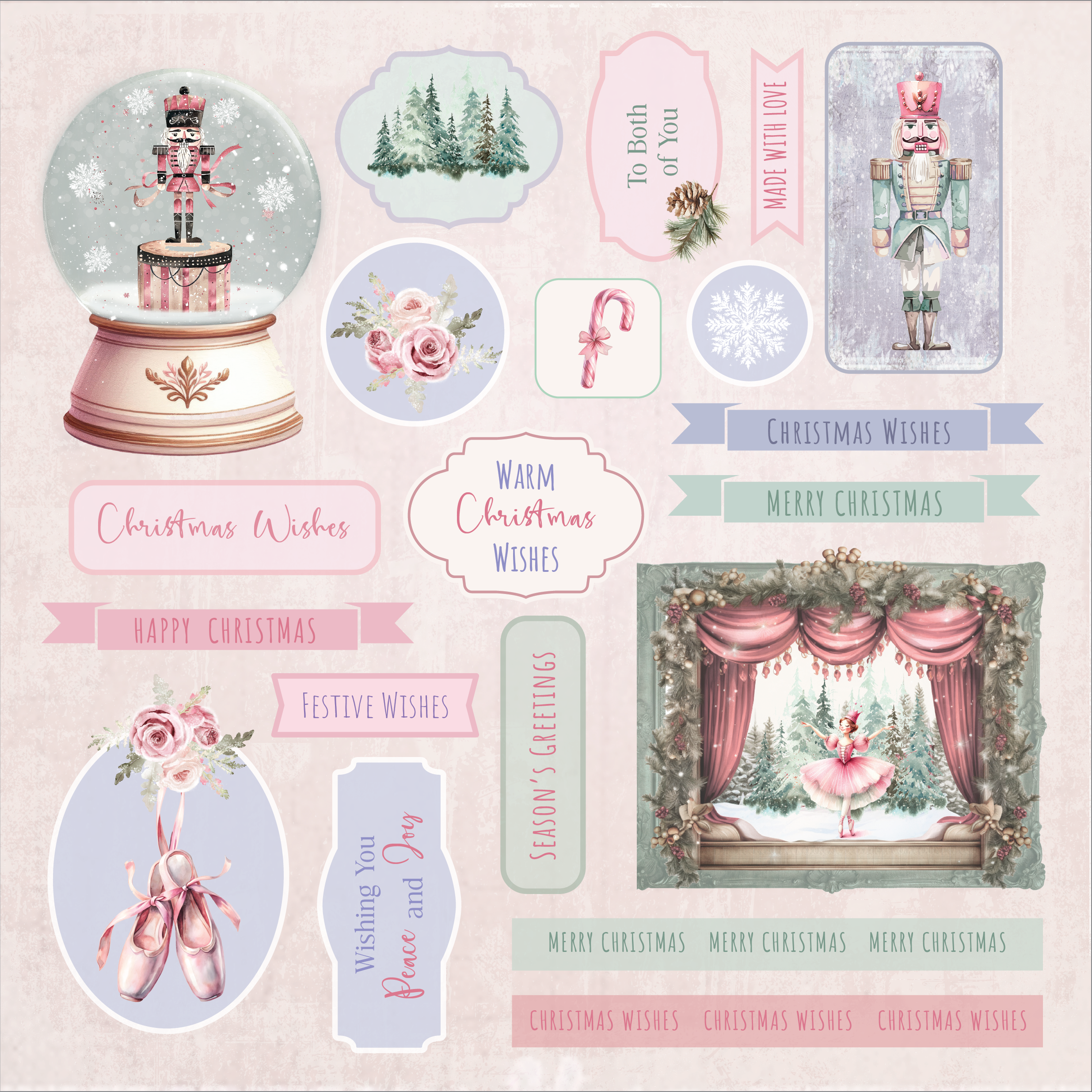 Sara Signature A Christmas Dream - 8" x 8" Topper Pad