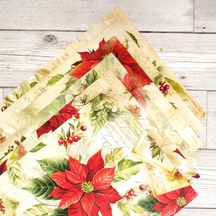 Adorable Scorable Designer Card Packs - Vintage Poinsettia