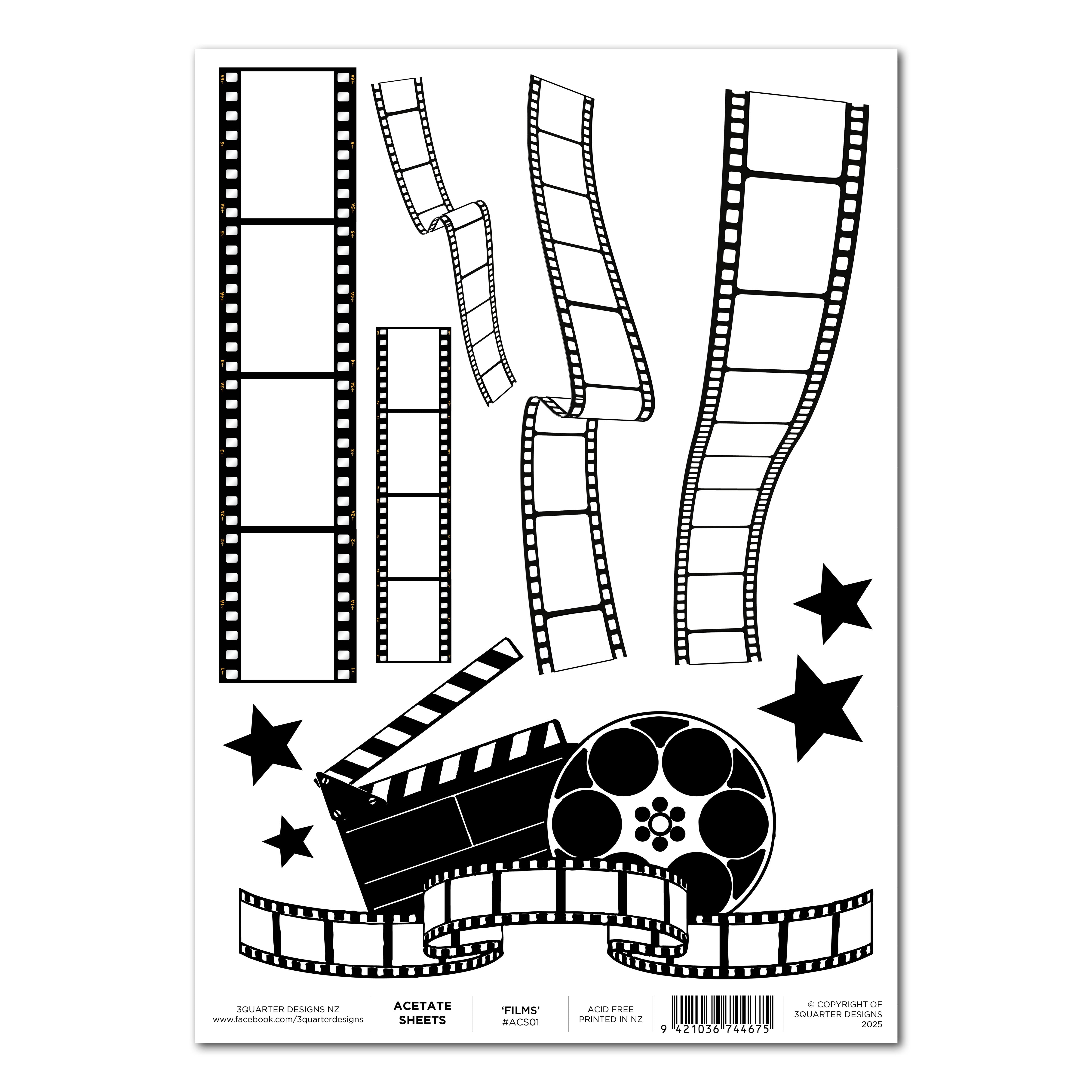 3Quarter Designs A4 Acetate - Films