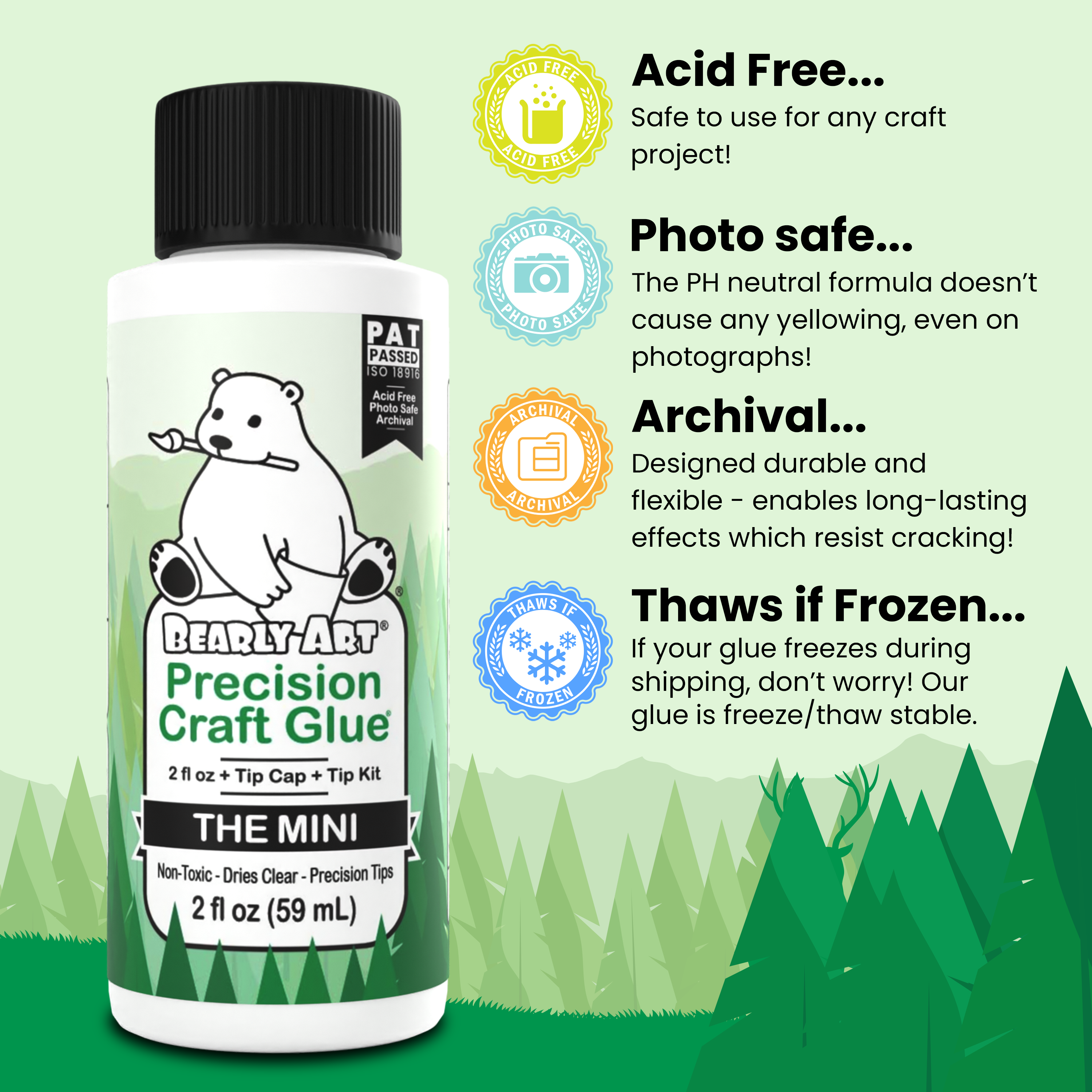 Bearly Art Precision Craft Glue - THE MINI