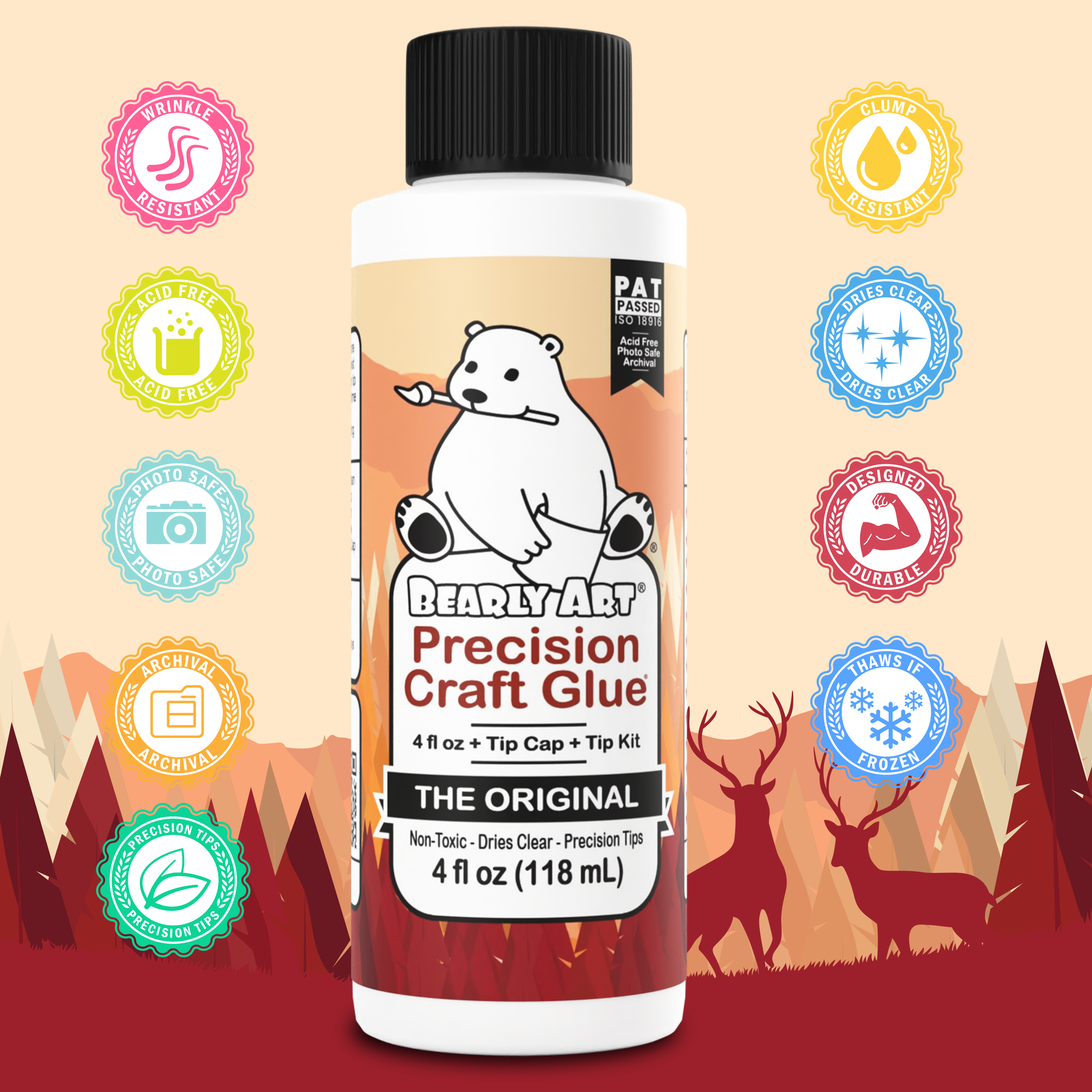 Bearly Art Precision Craft Glue - THE ORIGINAL