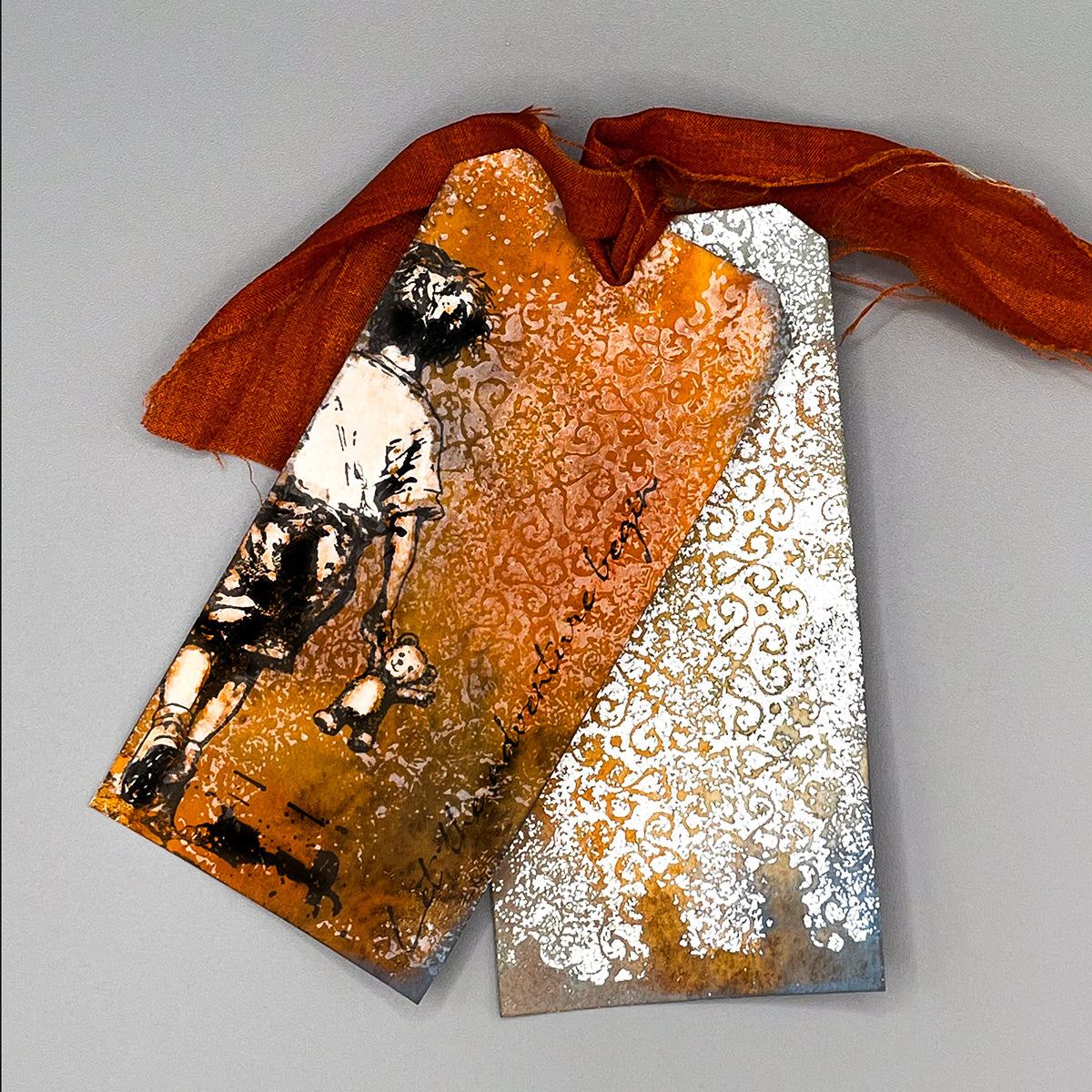 Vintage Background Pre Cut Rubber Stamp by Andy Skinner