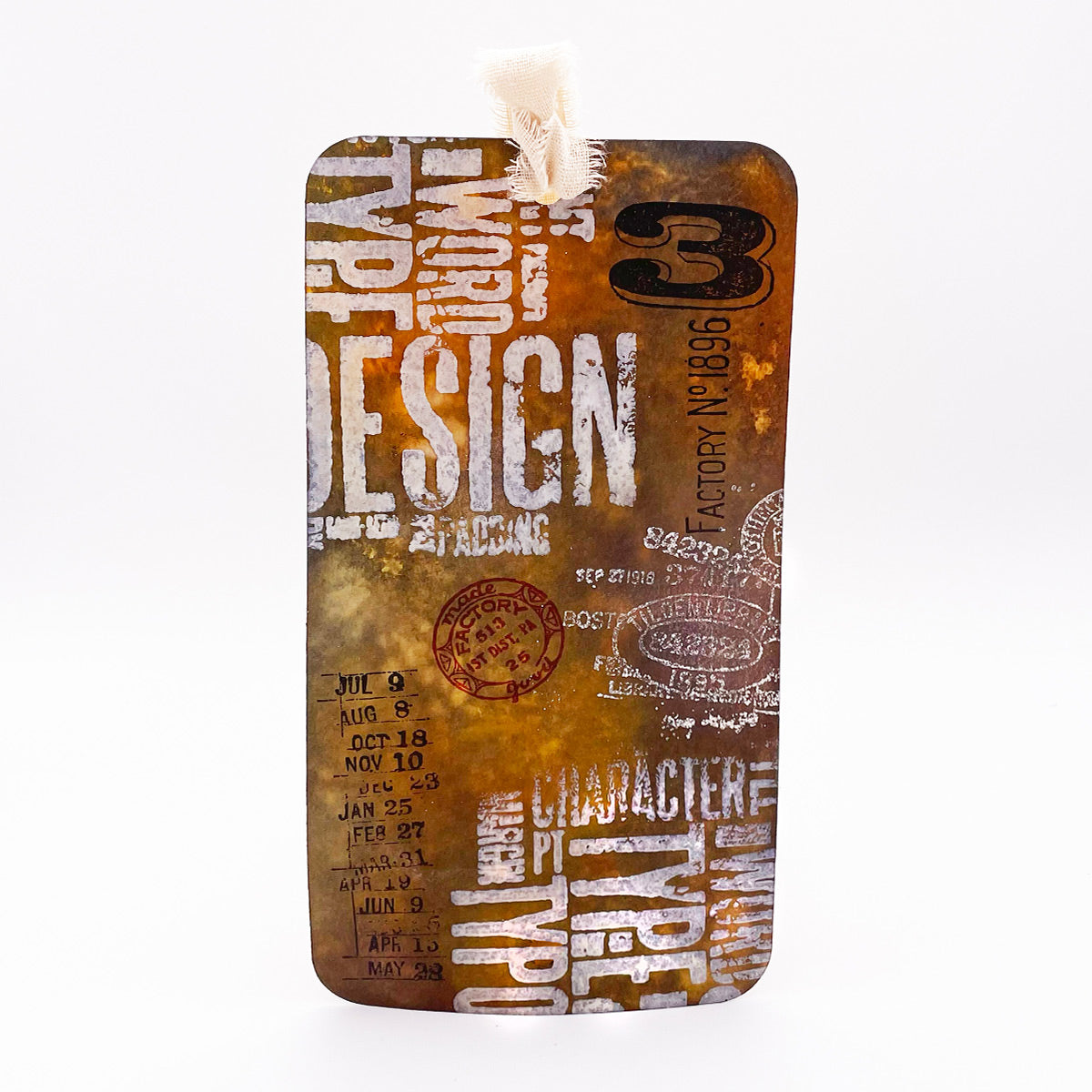 Typology Pre Cut Rubber Stamp Set by Andy Skinner