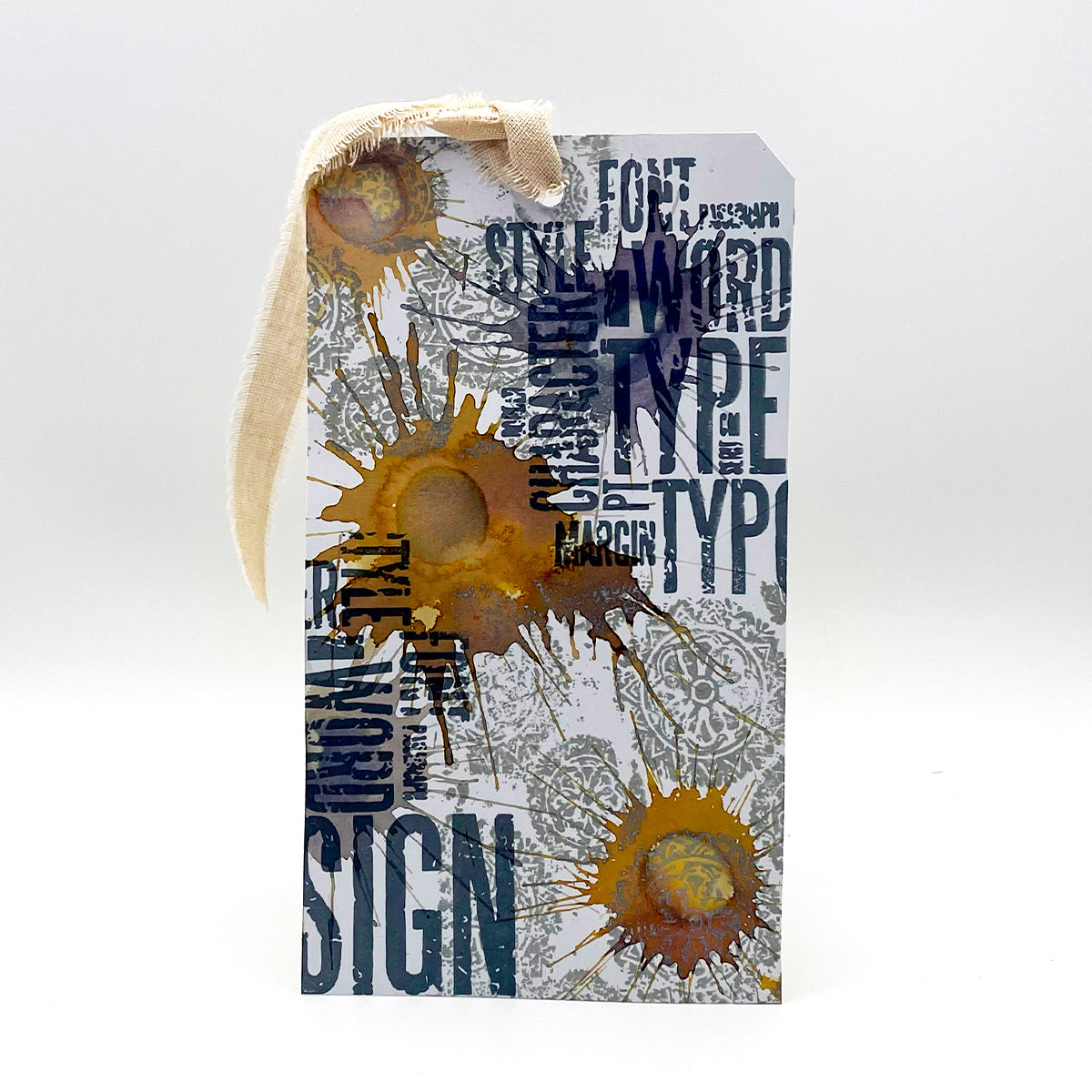 Distressed Mandala Pre Cut Rubber Stamp by Andy Skinner