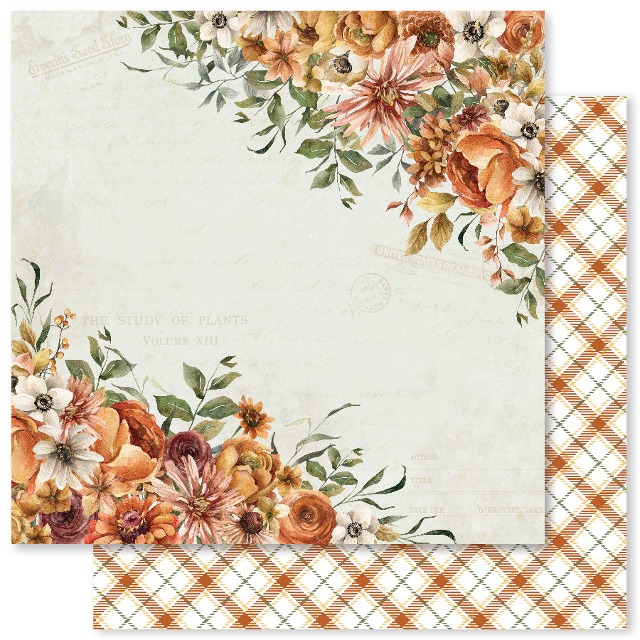 Autumn Florals B 12x12 Paper (12pc Bulk Pack) 32967