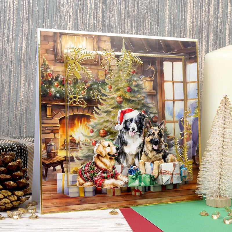 Brilliant Backgrounds - Christmas Dog Tales 8" x 8" Paper Pad