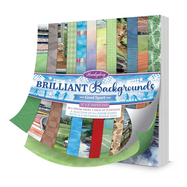 Brilliant Backgrounds - Good Sport 8" x 8" Paper Pad