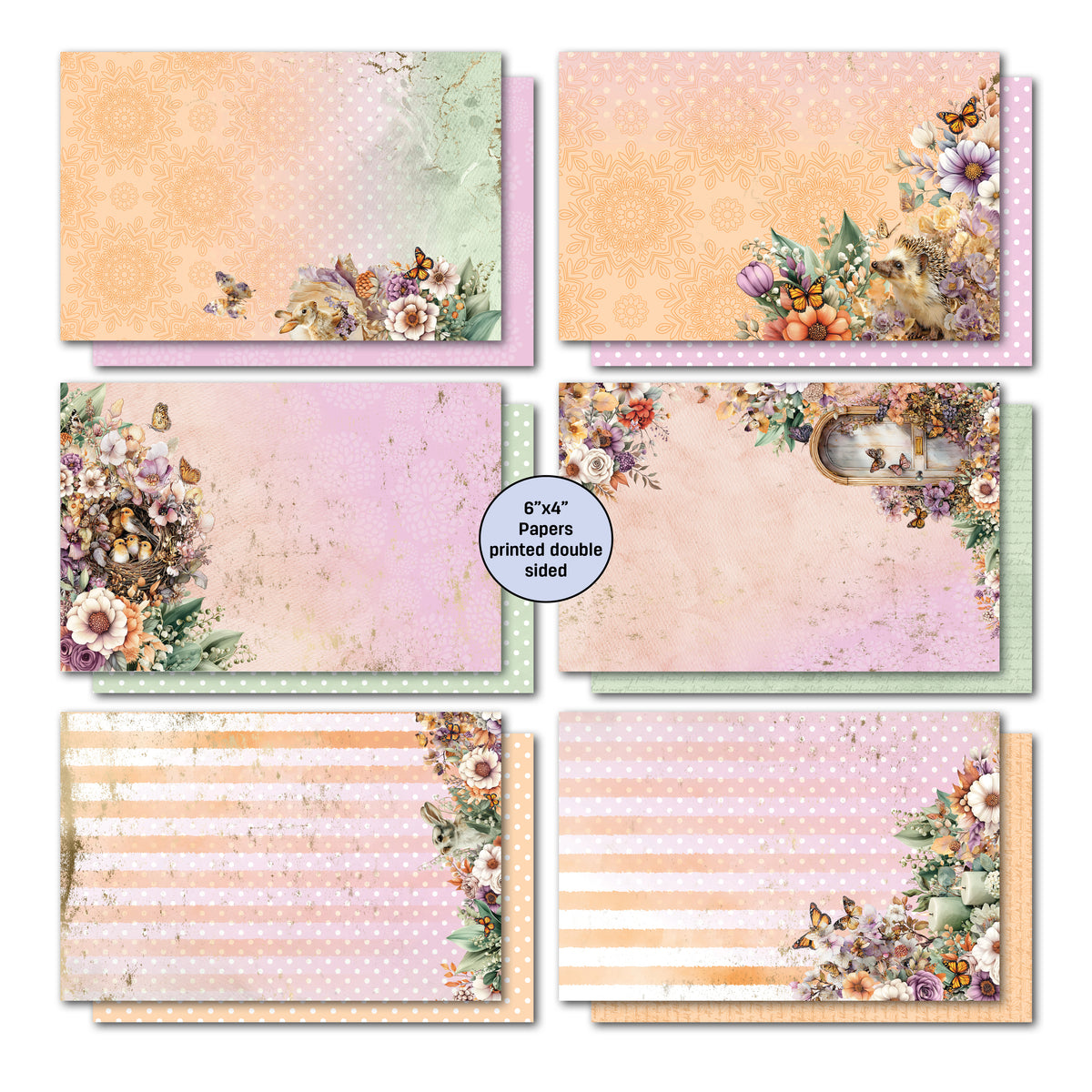 3Quarter Designs Butterfly Grove 6x4 Card Pack