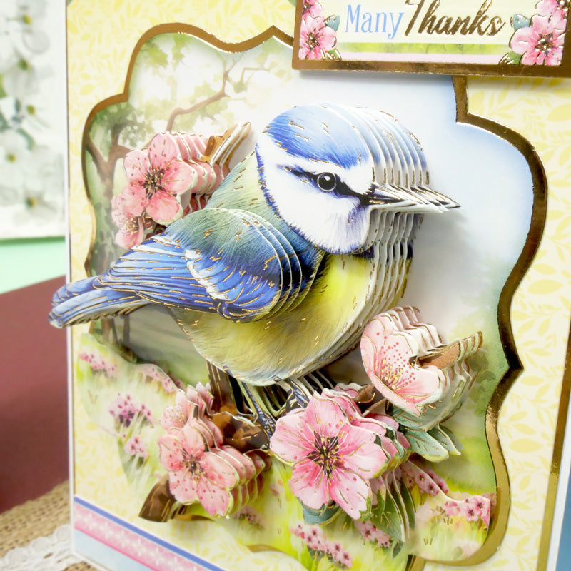 Beautiful Birds Deco-Large Set - Brilliant Blue Tit