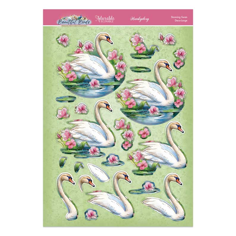 Beautiful Birds Deco-Large Set - Stunning Swan