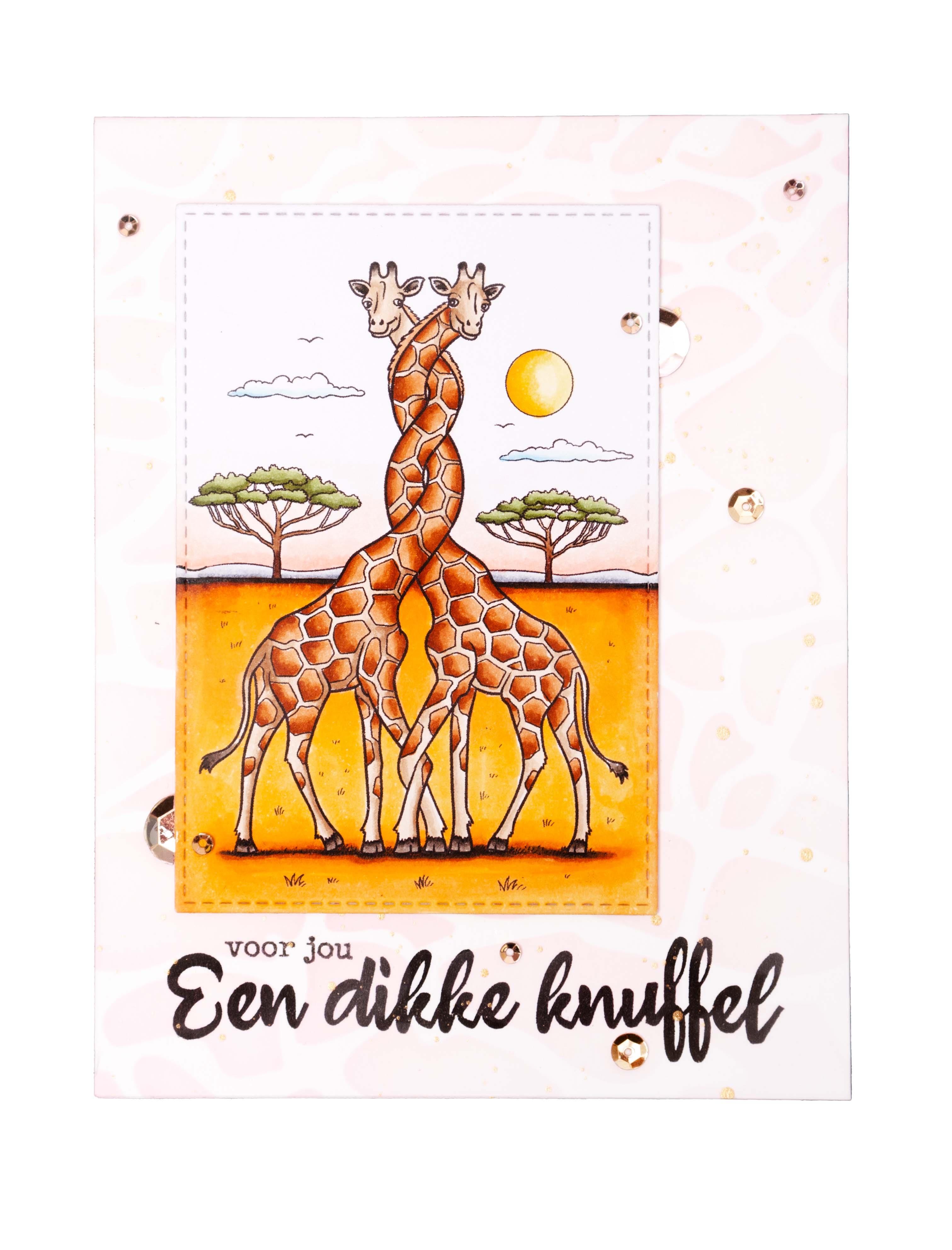 BL Clear Stamp Twisted Giraffes By Laurens 89x64x3mm 1 PC nr.564