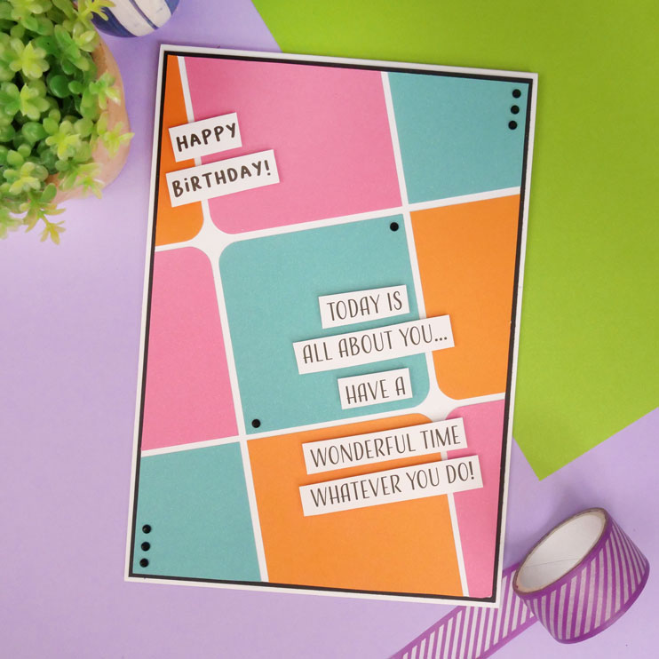 Colour Block Paper Pad - Brights - Matt