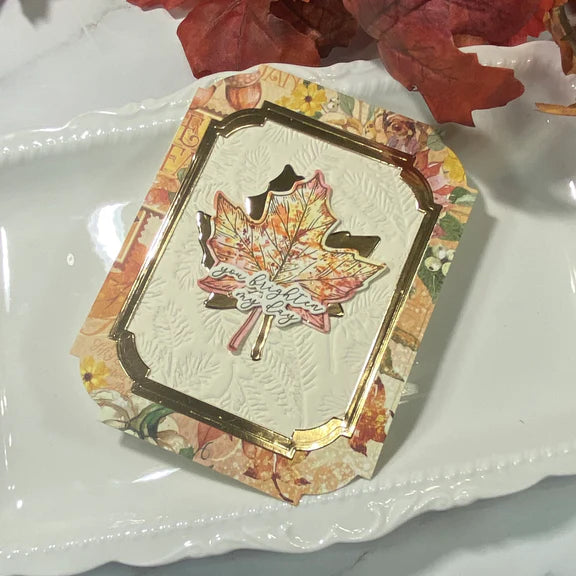 Autumn Leaves Press Plate & Die Set from the BetterPress Autumn Collection