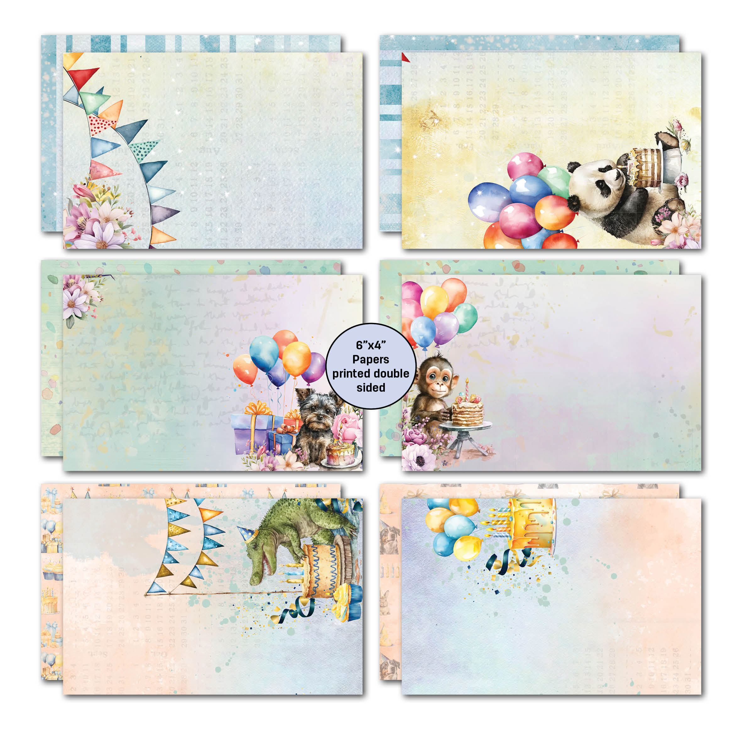 3Quarter Designs Birthday Wishes 6x4 Card Pack