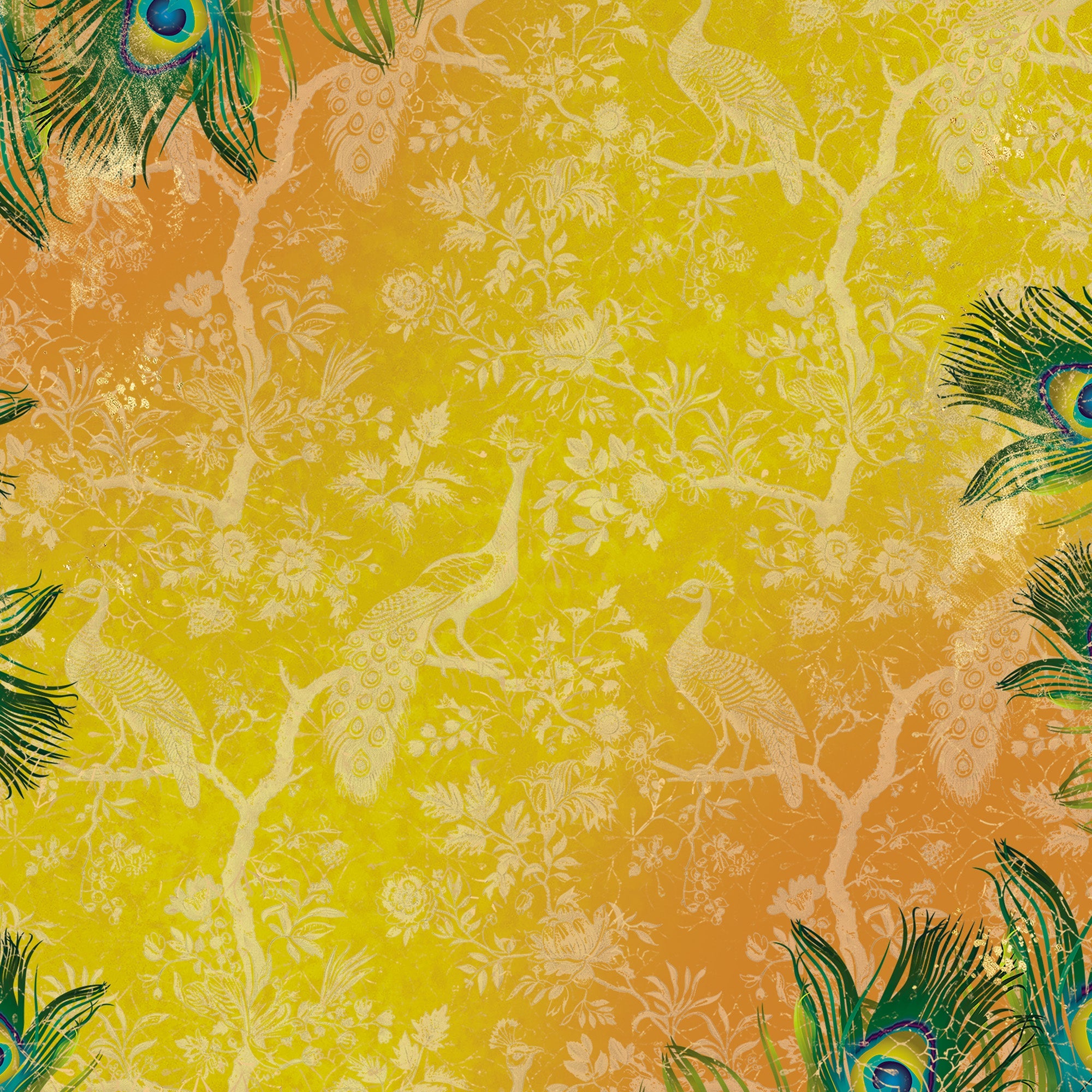 Graceful Plumes Paper Pad 12”x12”