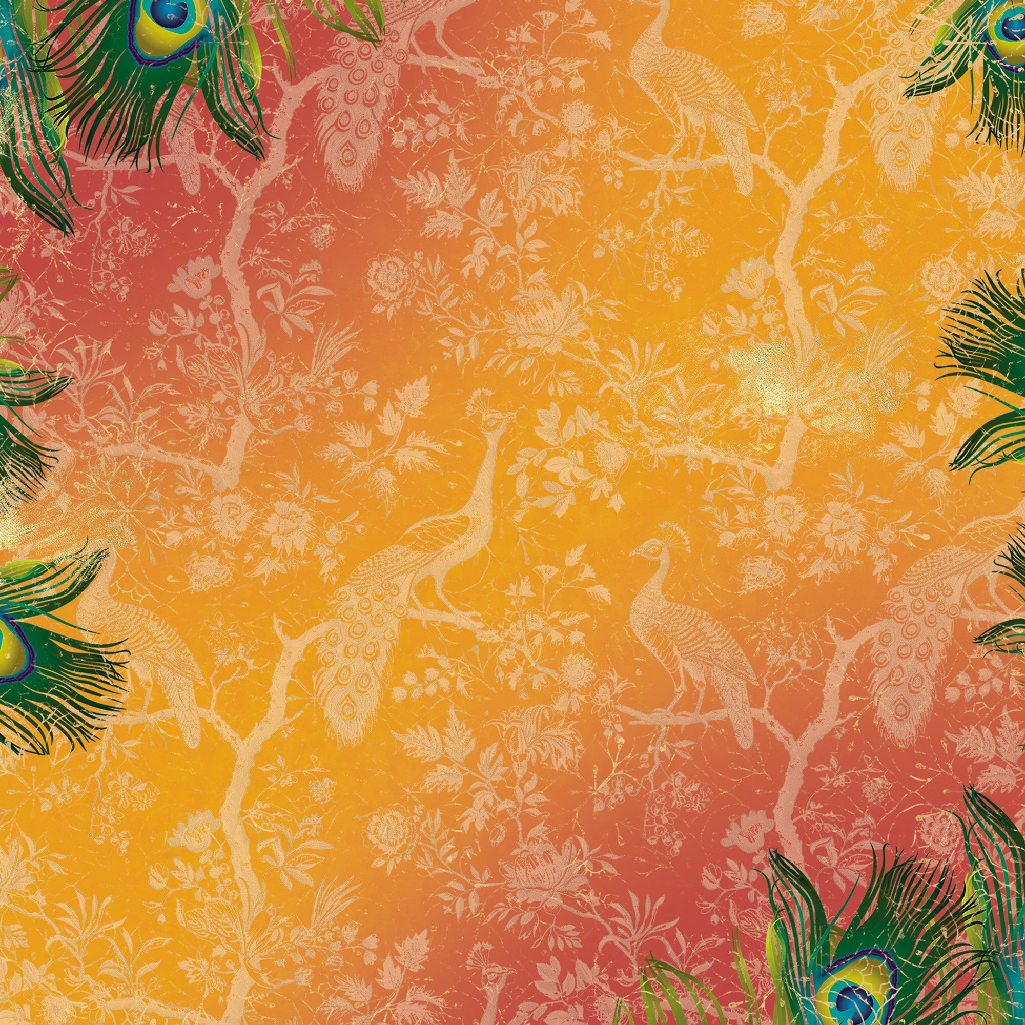 Graceful Plumes Paper Pad 12”x12”