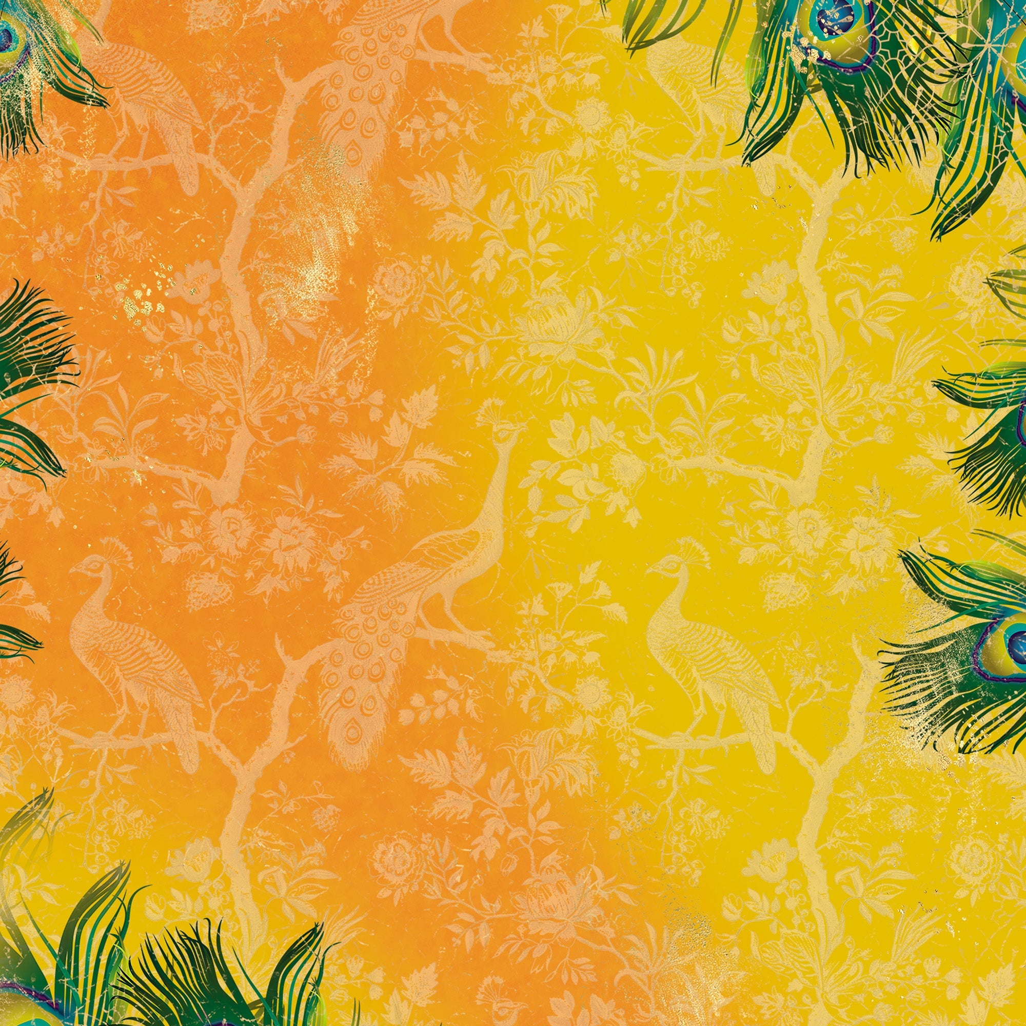 Graceful Plumes Paper Pad 12”x12”