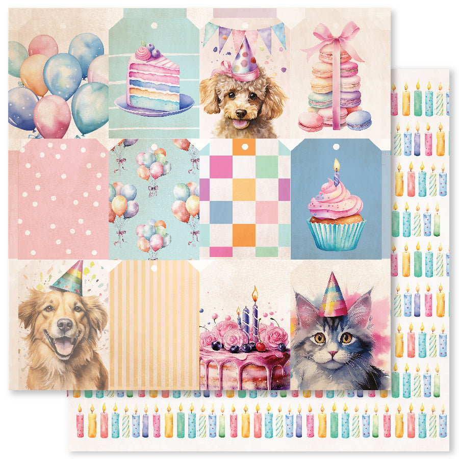 Birthday Fun C 12 x 12 Paper (12 pc Bulk Pack) 33267