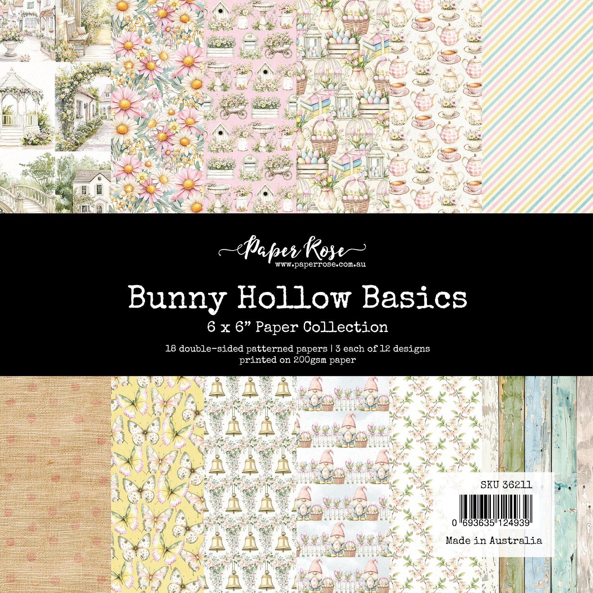 Bunny Hollow Basics 6x6 Paper Collection 36211