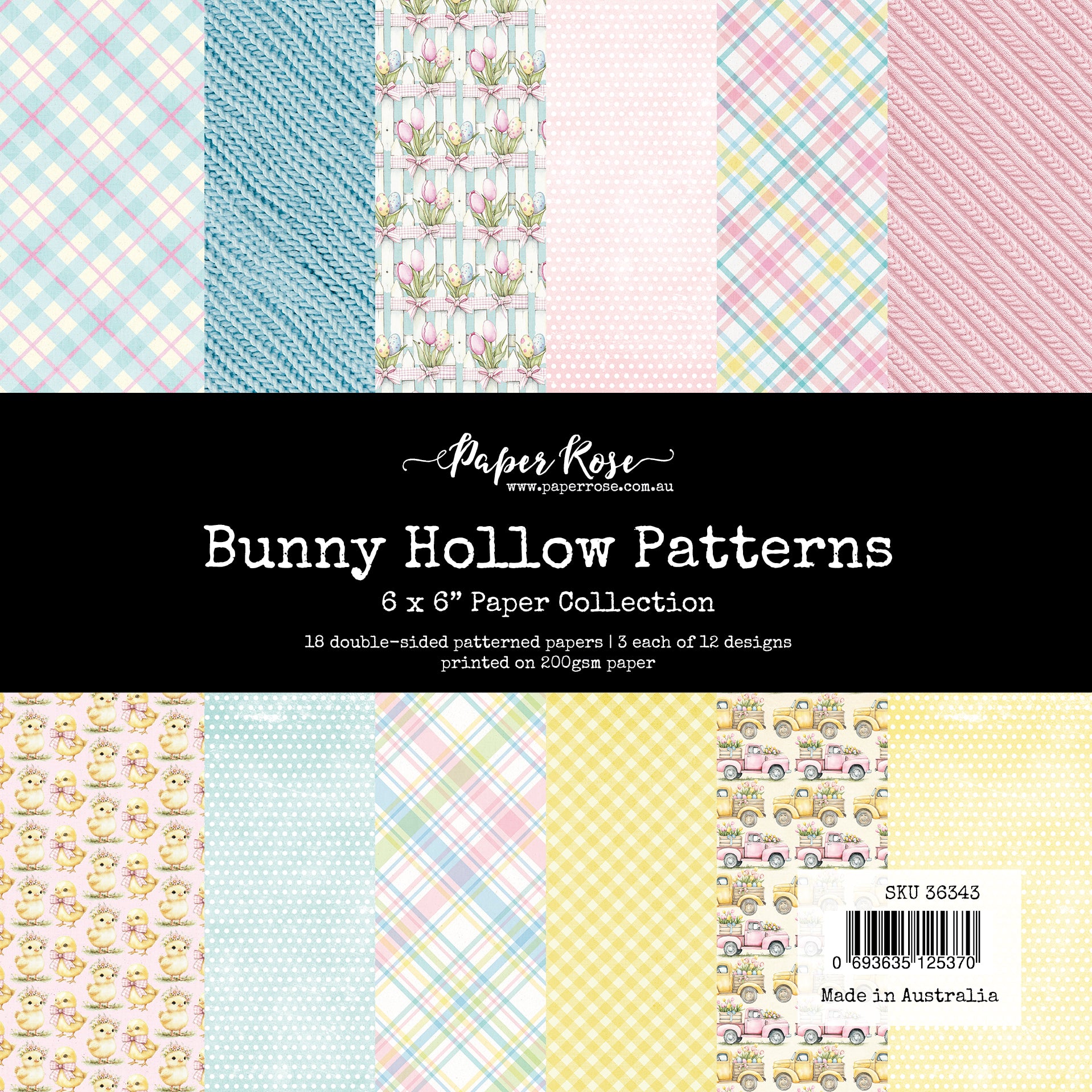 Bunny Hollow Patterns 6x6 Paper Collection 36343