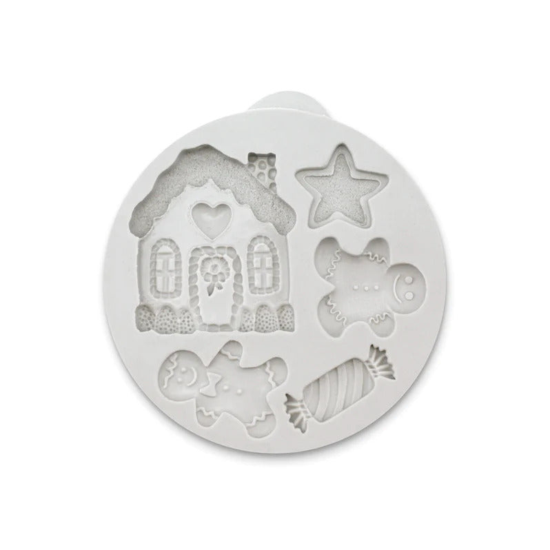 Miniature Christmas Gingerbread Silicone Mould
