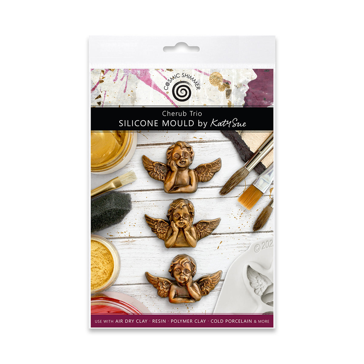 Cosmic Shimmer Cherub Trio Silicone Mould
