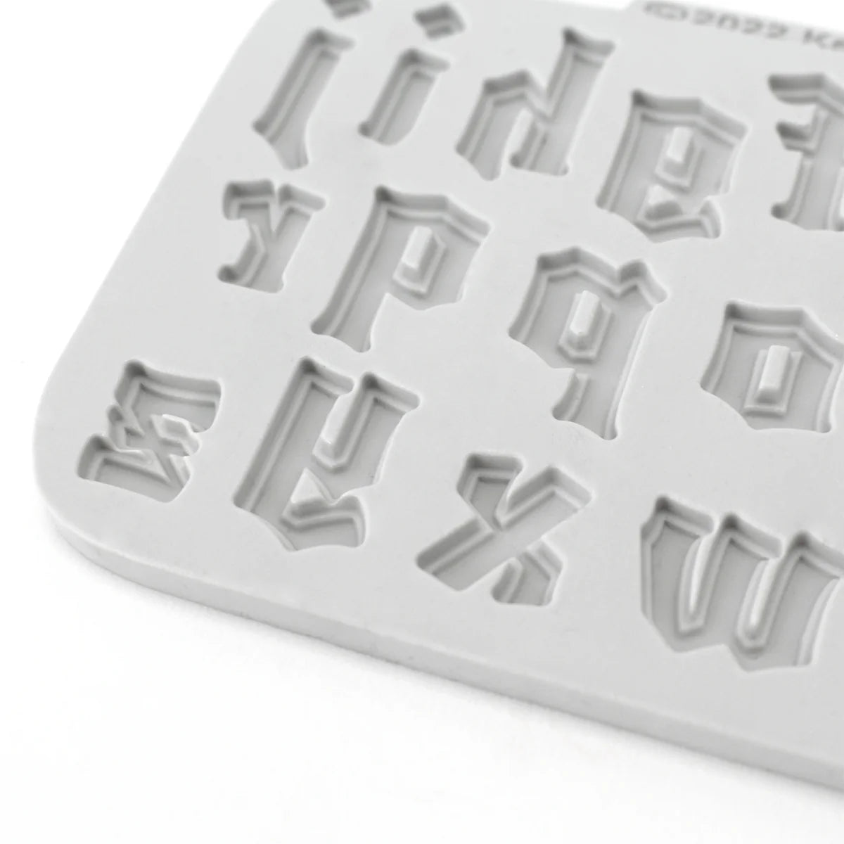 Gothic Font Lowercase Alphabet Silicone Mould