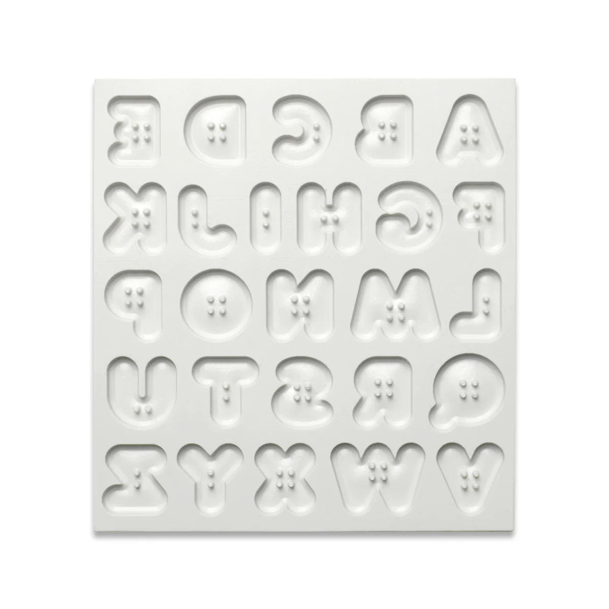 Button Alphabet Silicone Mould