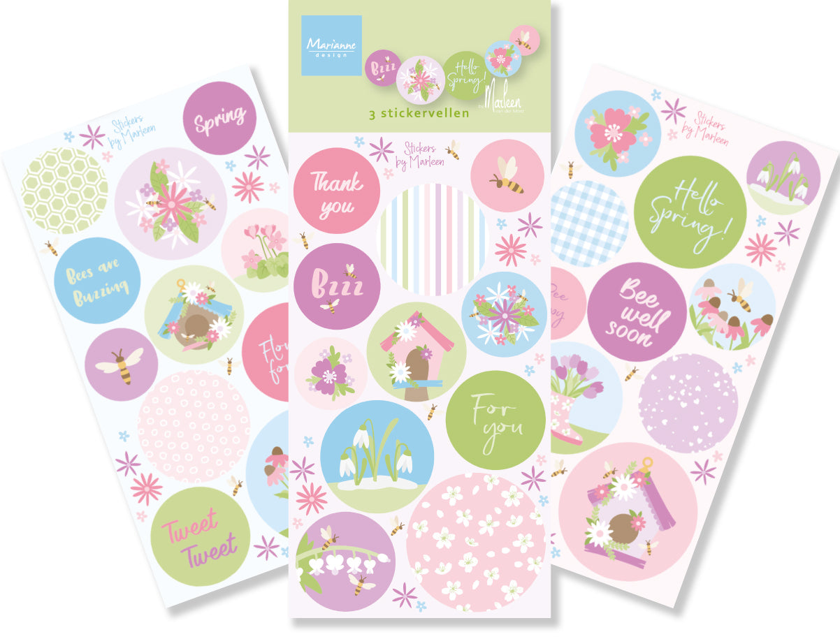 Marianne Design Stickers - Hello Spring by Marleen