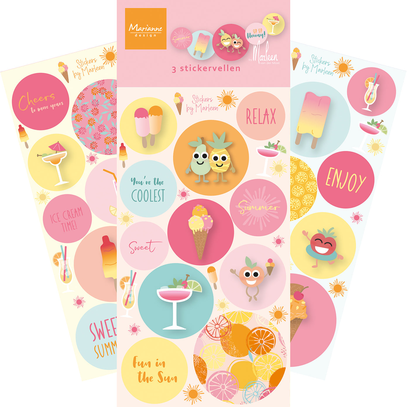 Marianne Design Stickers - Fresh Lemonade by Marleen