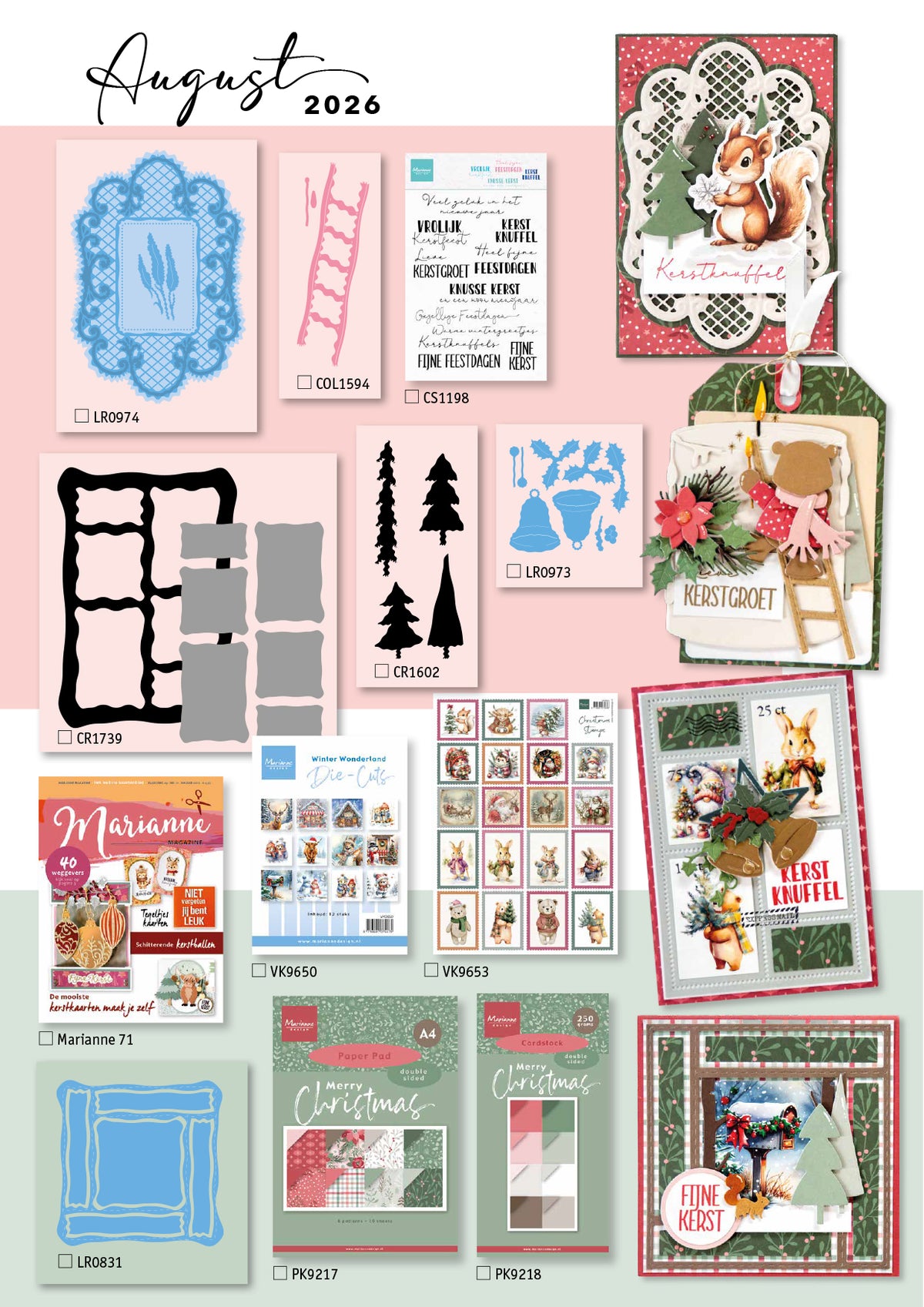 Marianne Design The Collection #164 August