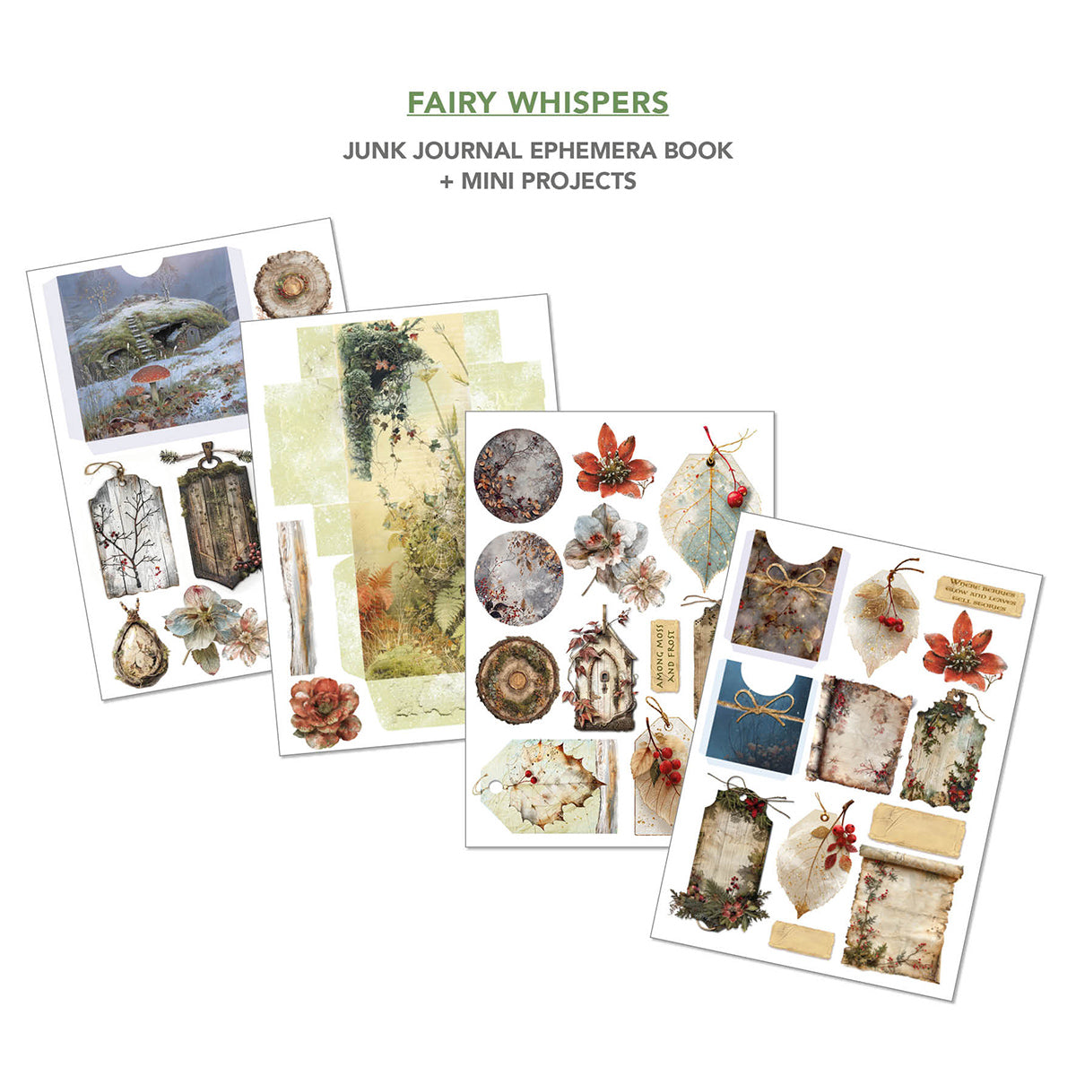 Fairy Whispers Junk Journal & Ephemera Book A4 32/Pkg