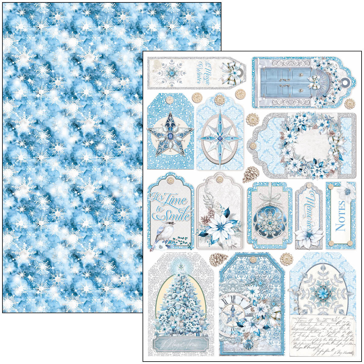 Elegance of Blue Creative Pad A4 9/Pkg