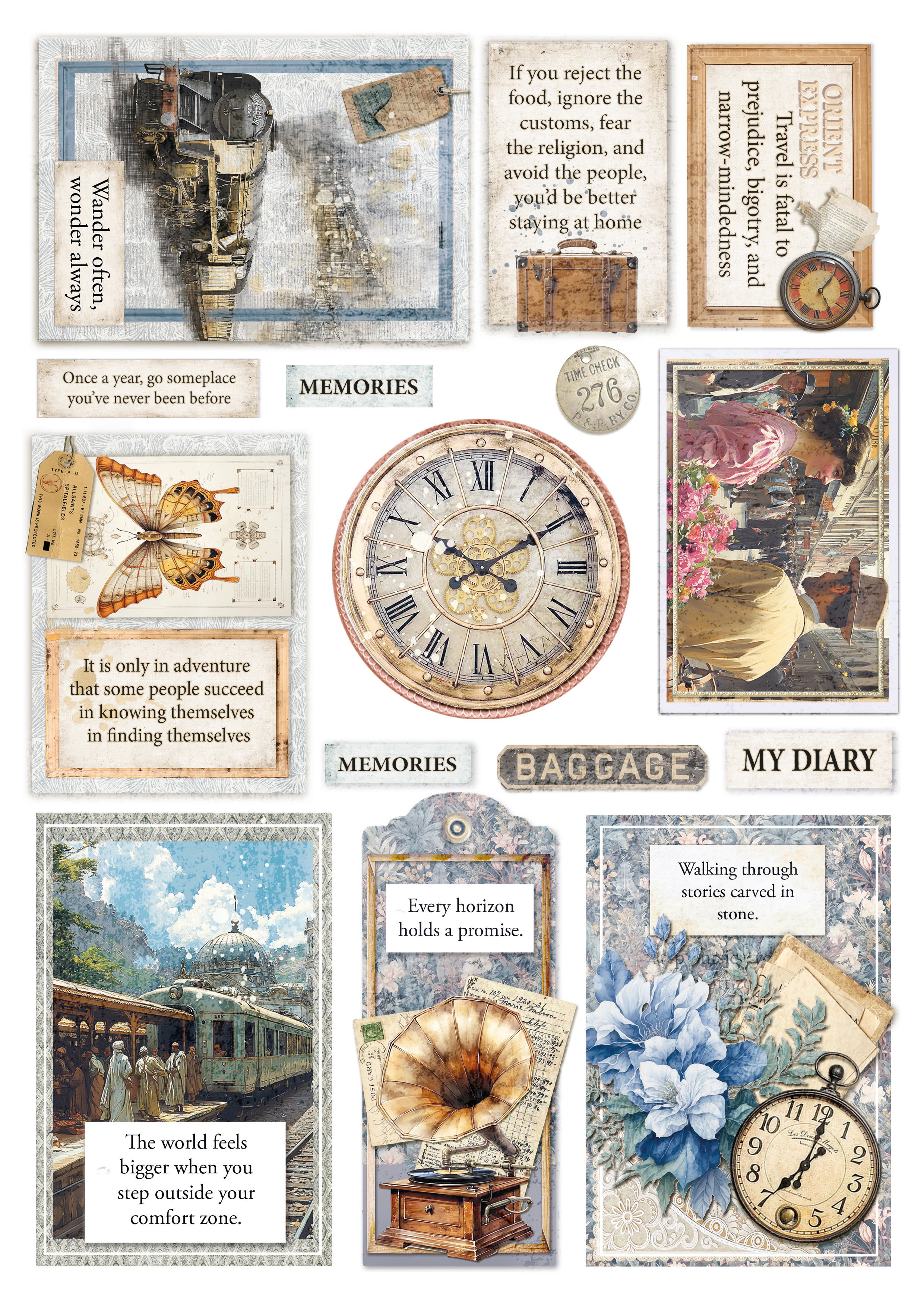 Eastern Journey Creative Pad A4 9/Pkg