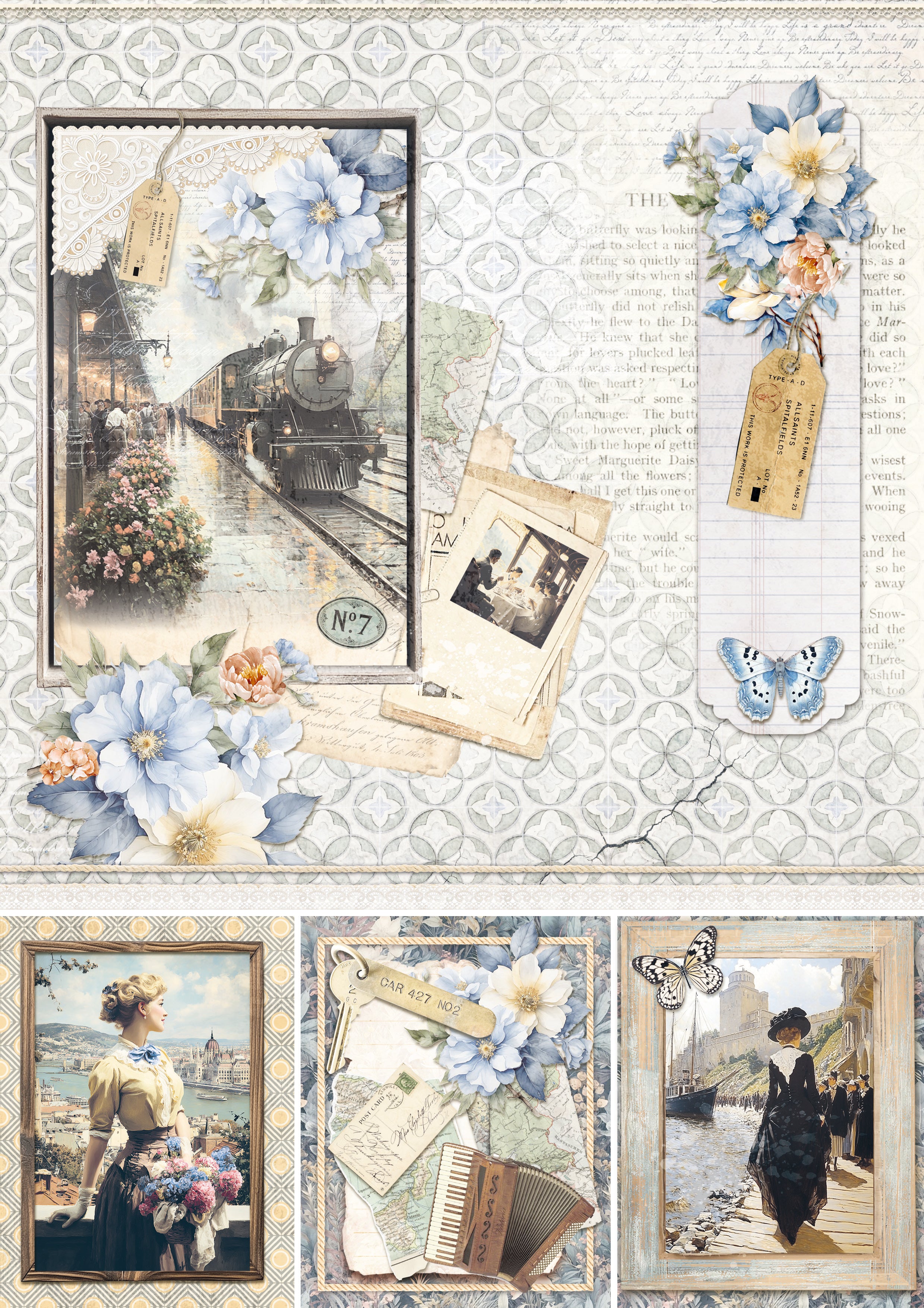 Eastern Journey Creative Pad A4 9/Pkg