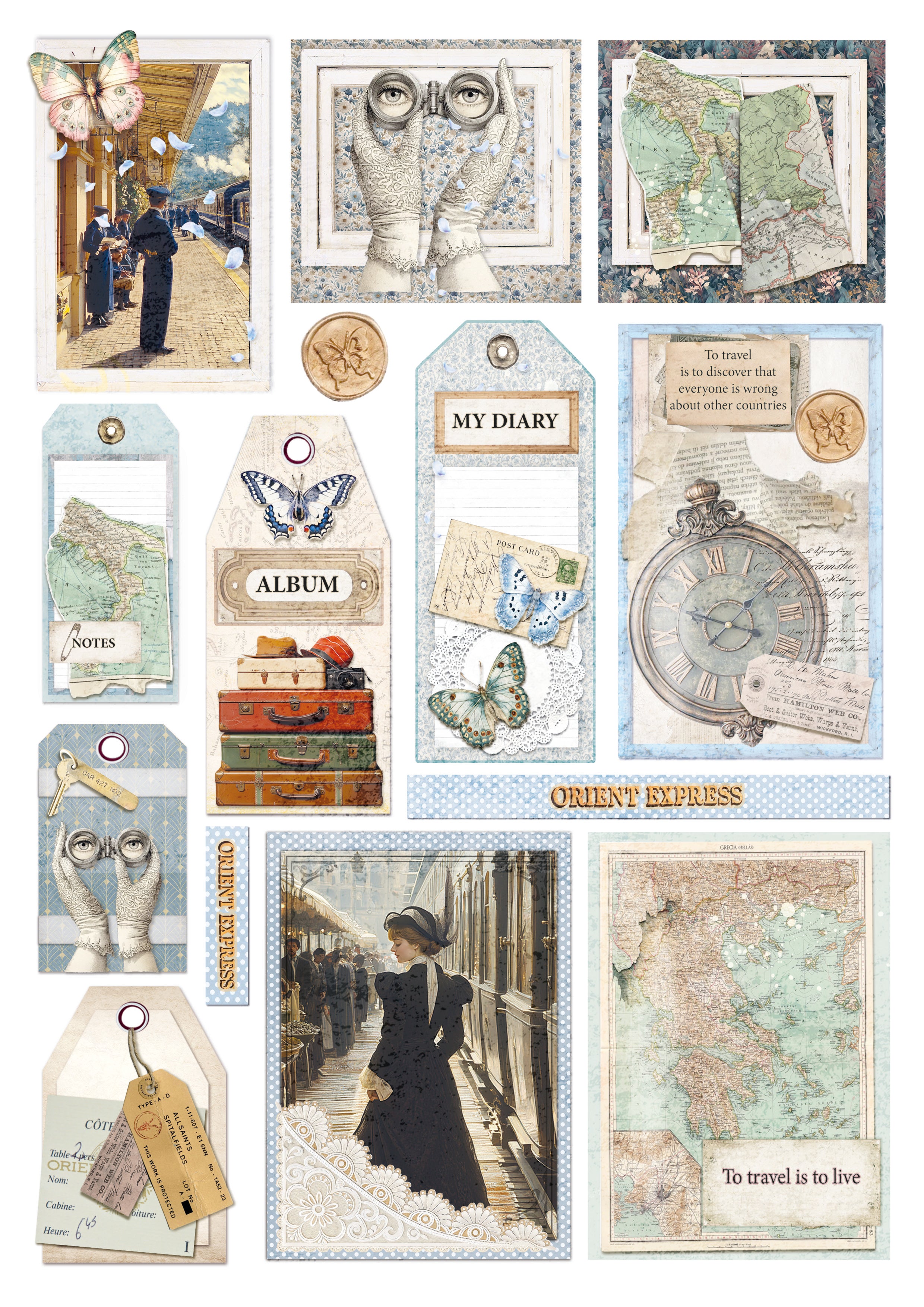 Eastern Journey Creative Pad A4 9/Pkg
