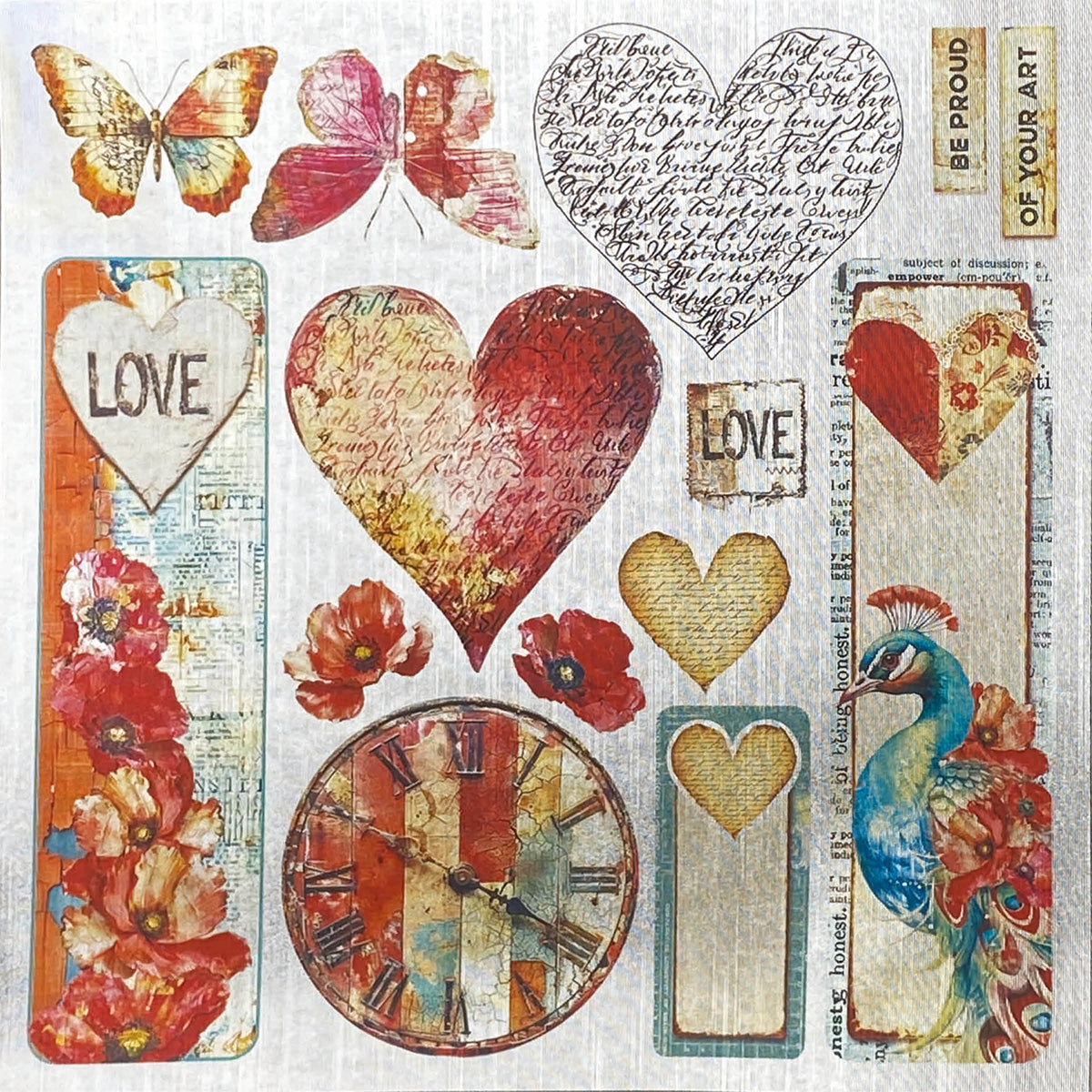 Deluxe Majestic Dream Paper Silver
 6"x6" 5/Pkg