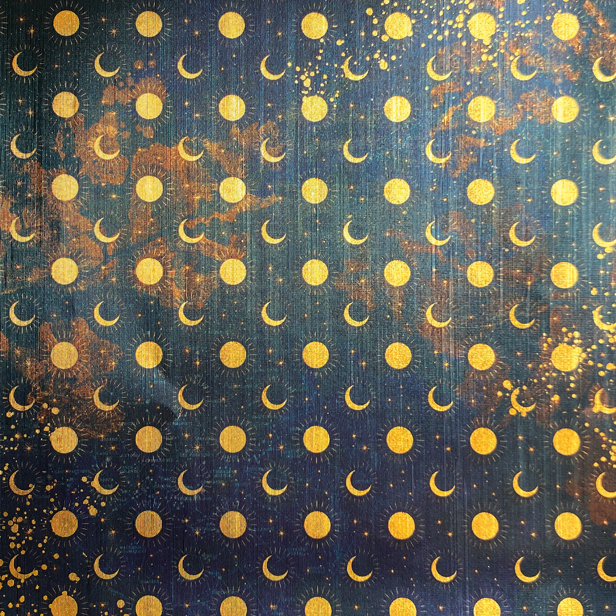 Deluxe Celestial Paper Gold  6"x6" 5/Pkg