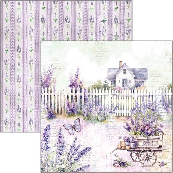 Morning In Provence Paper Pad 8"x8" 12/Pkg